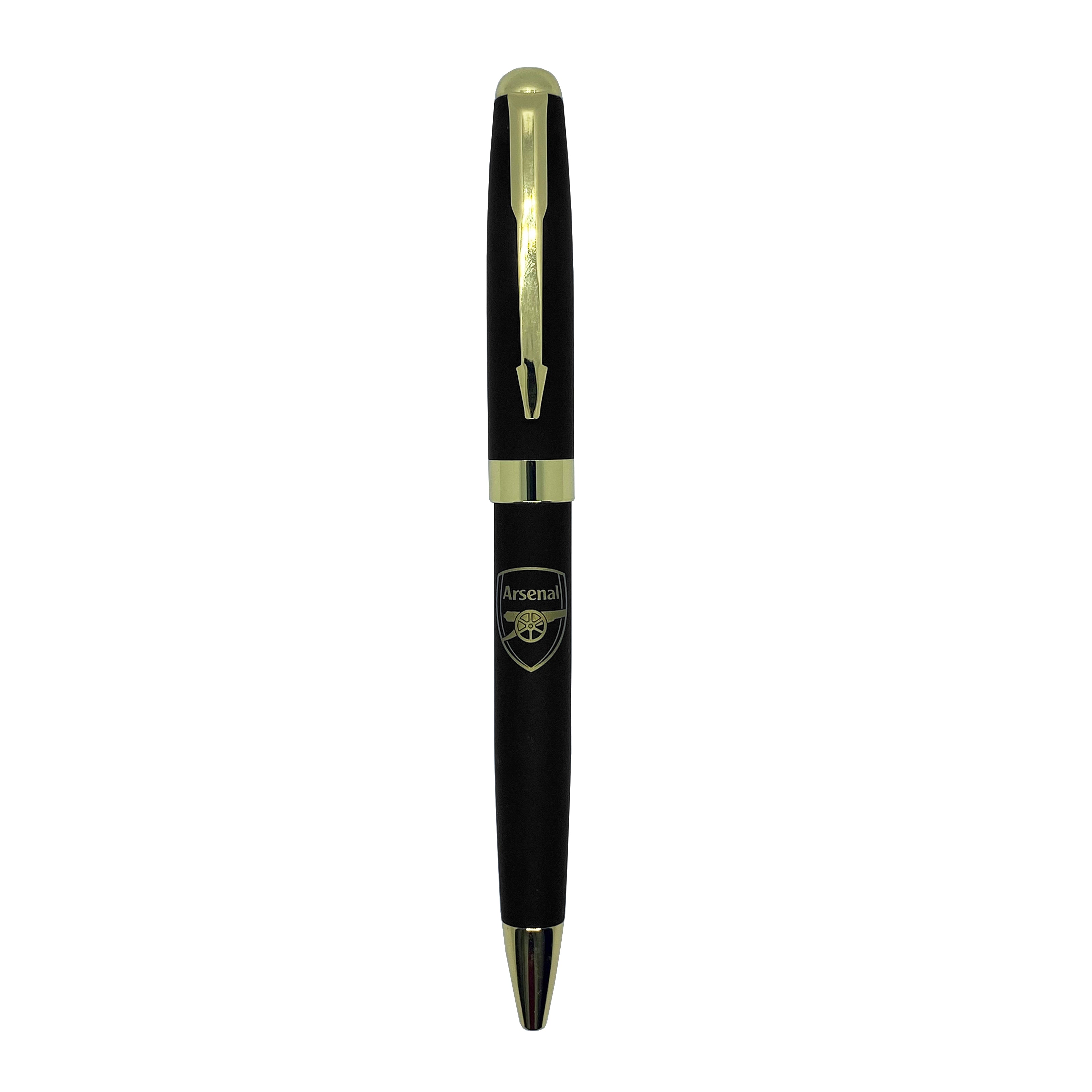 Arsenal pen in black with club crest in club design gift box