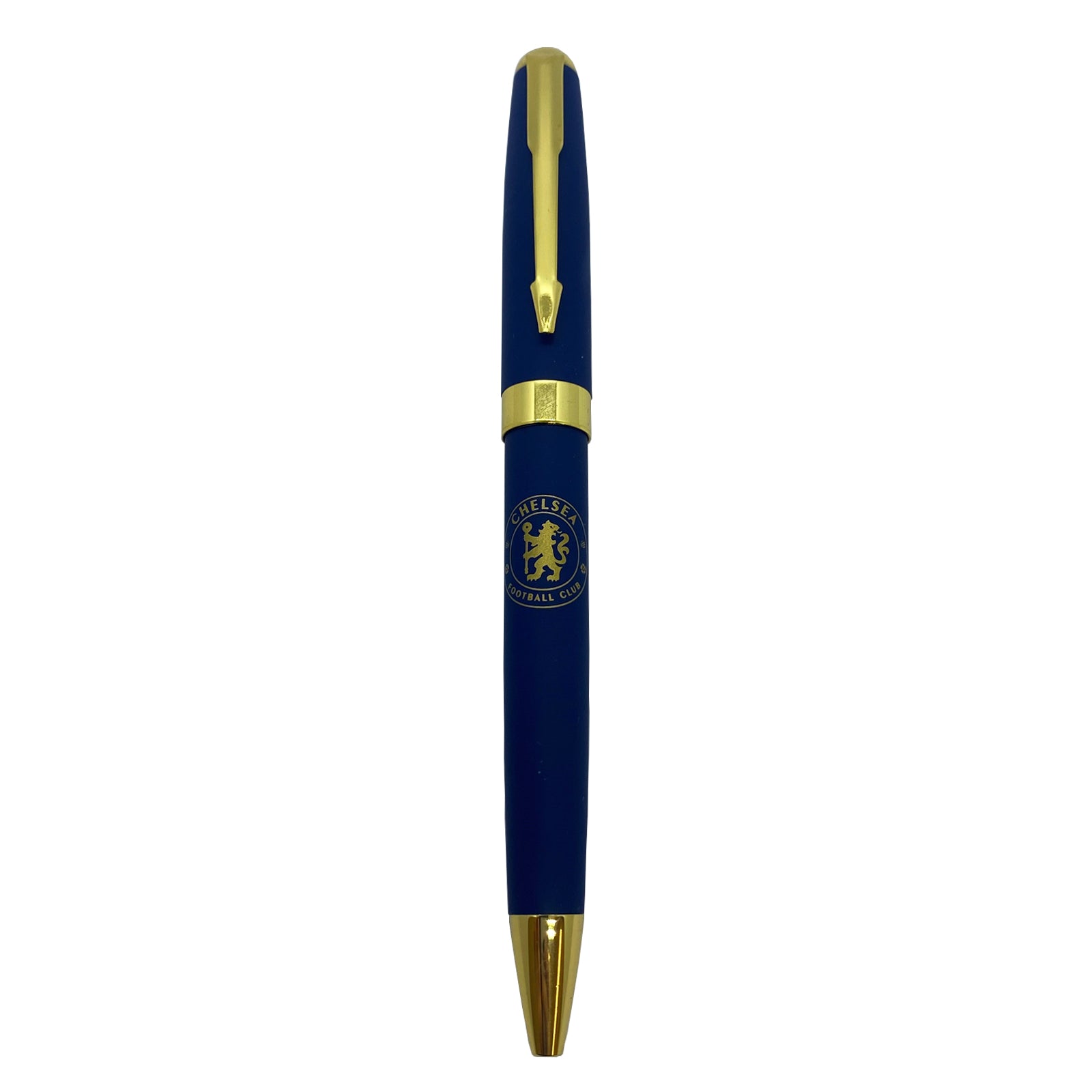Chelsea pen in blue with club crest in club design gift box