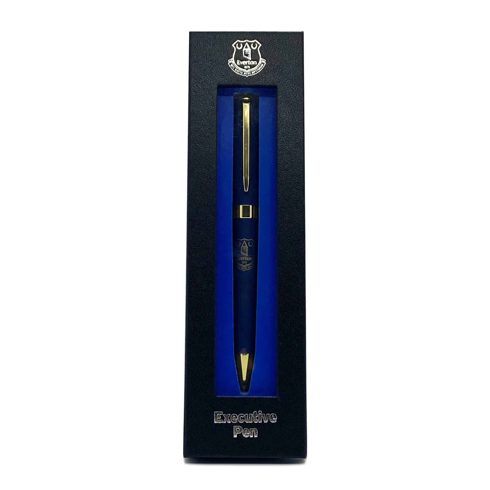 Everton pen in blue with club crest in club design gift box