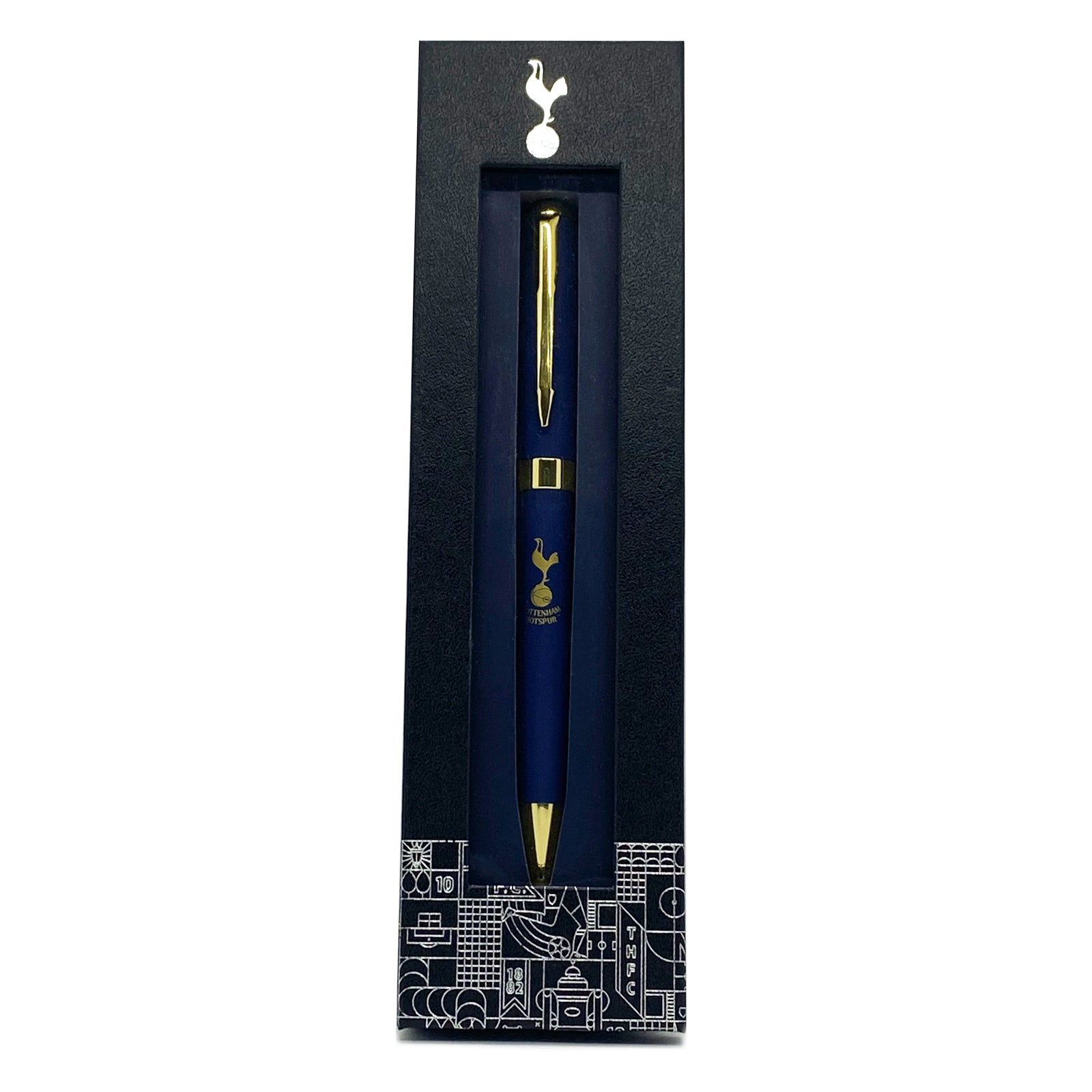 Spurs pen in blue with club crest in club design gift box