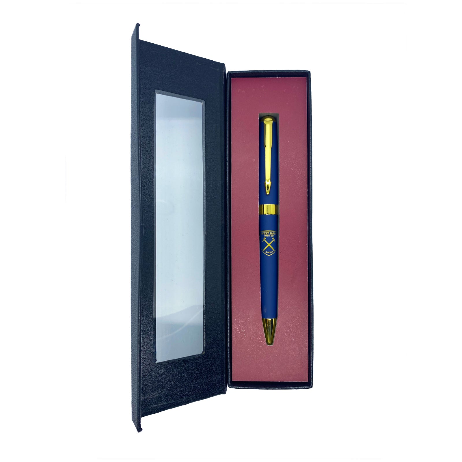 West Ham pen in blue with club crest in club design gift box