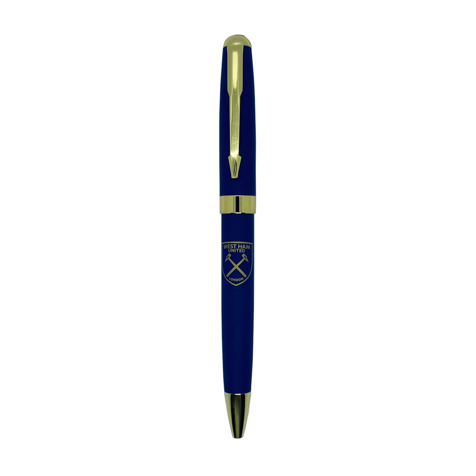 West Ham pen in blue with club crest in club design gift box