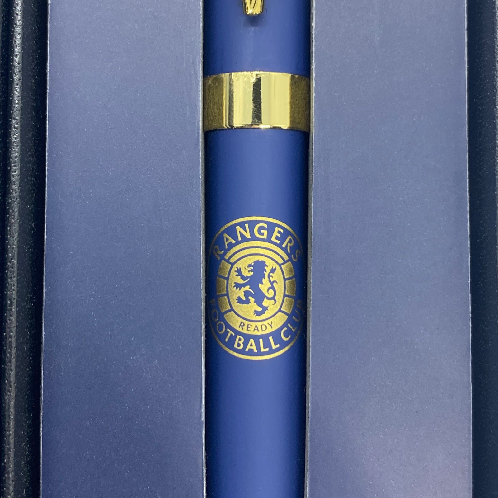 Rangers pen in blue with club crest in club design gift box