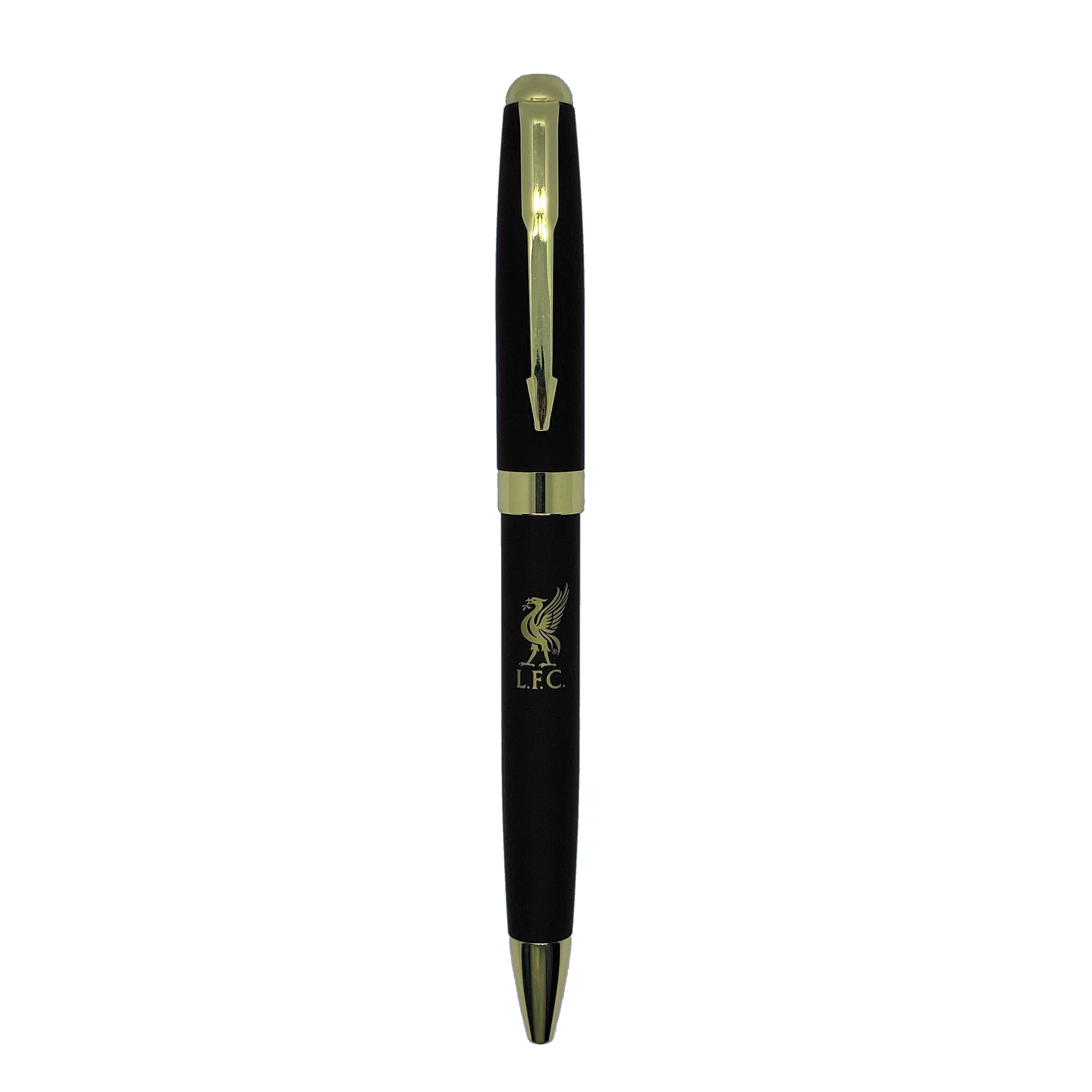 Liverpool pen in black with club crest in club design gift box