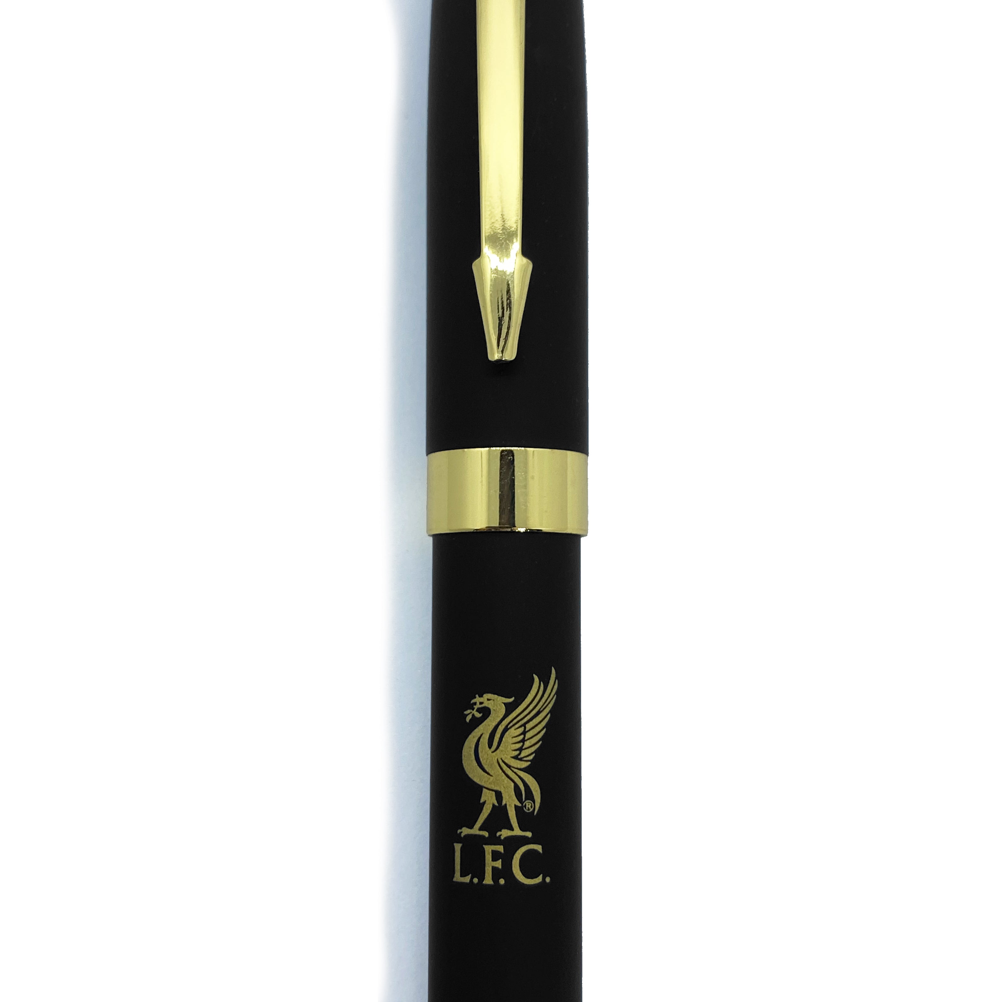 Liverpool pen in black with club crest in club design gift box