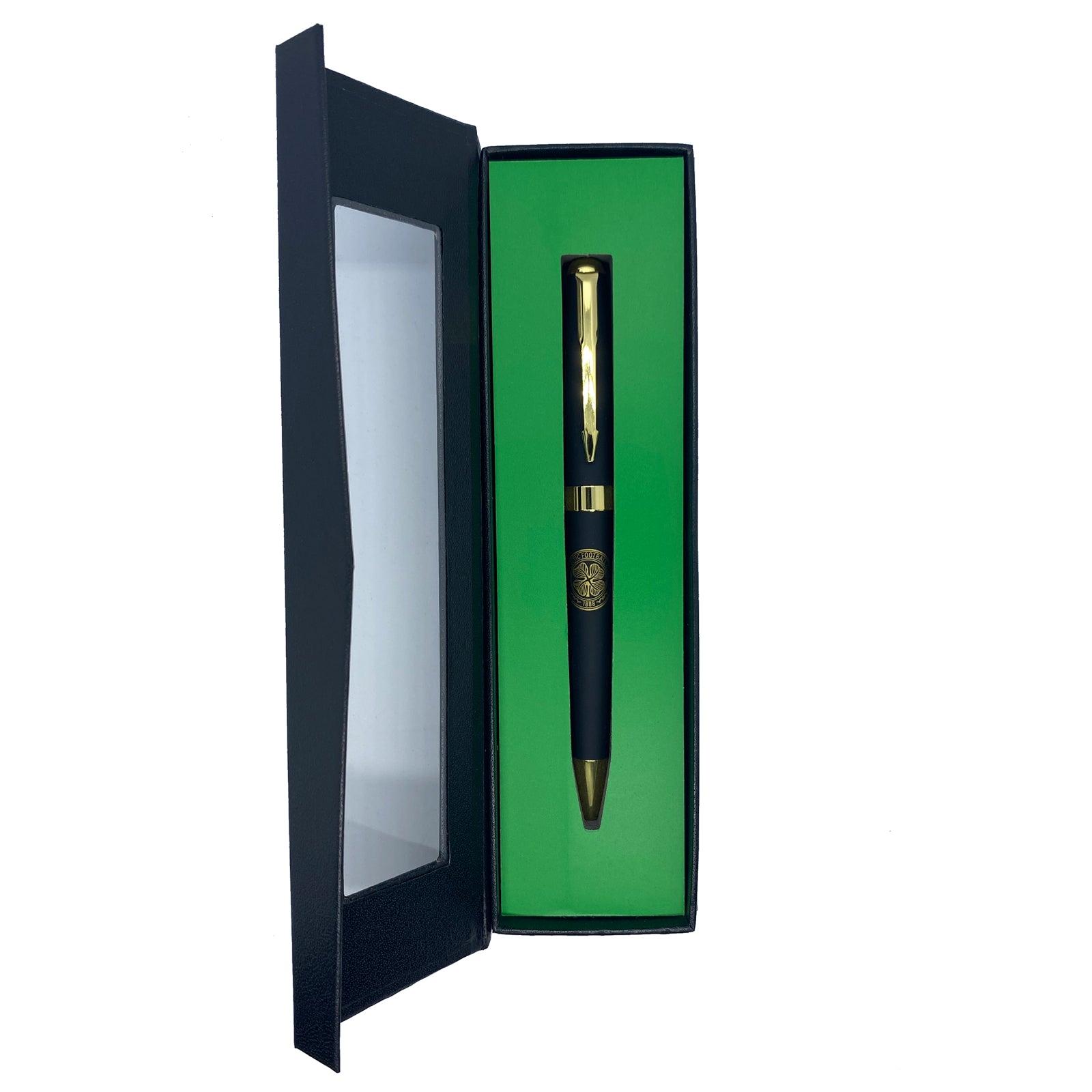 Celtic pen in black with club crest in club design gift box