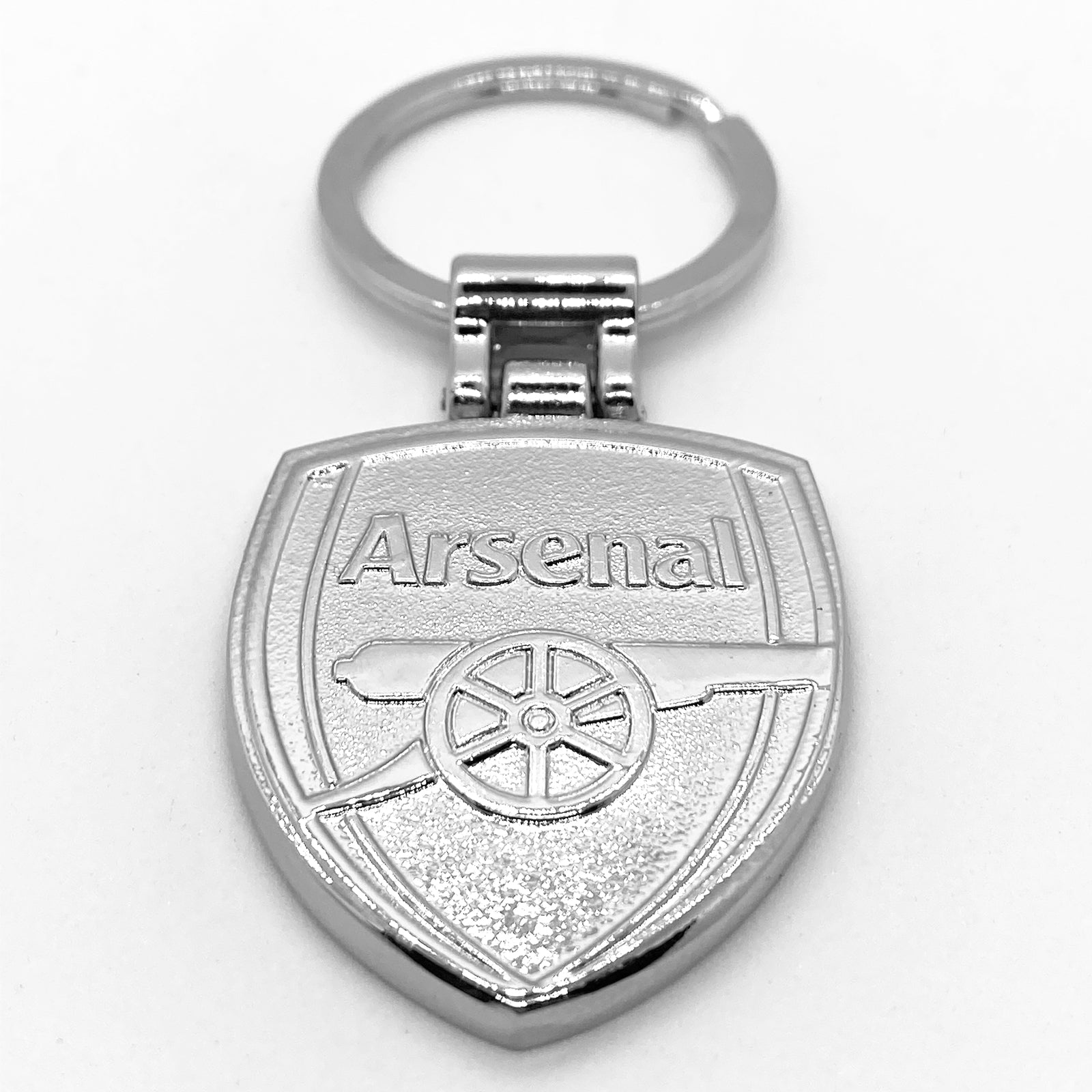 Arsenal pen and keyring set in silver with club crest in club design gift box