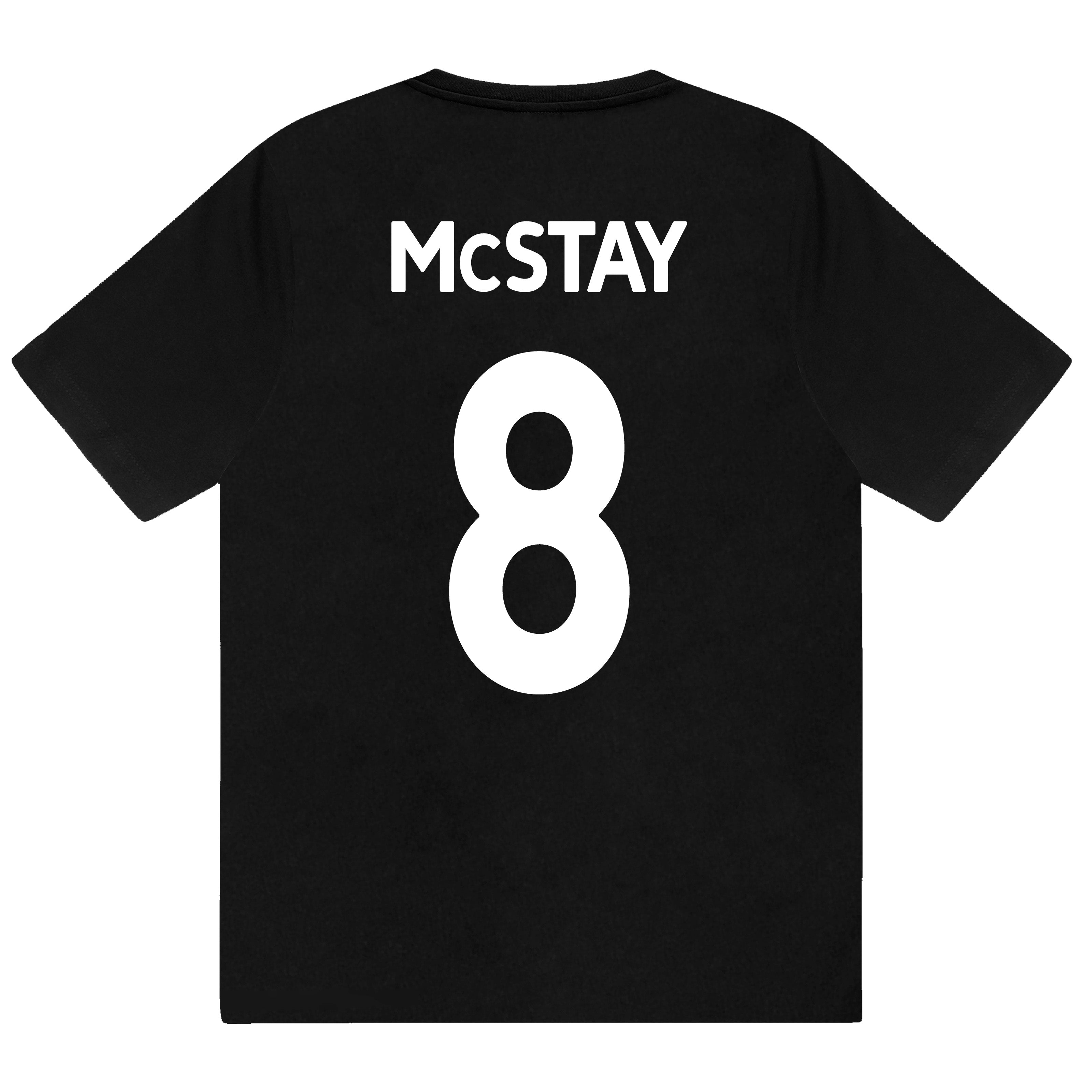 Celtic kids short pyjamas in green & black. Short sleeved top & shorts with crest & text