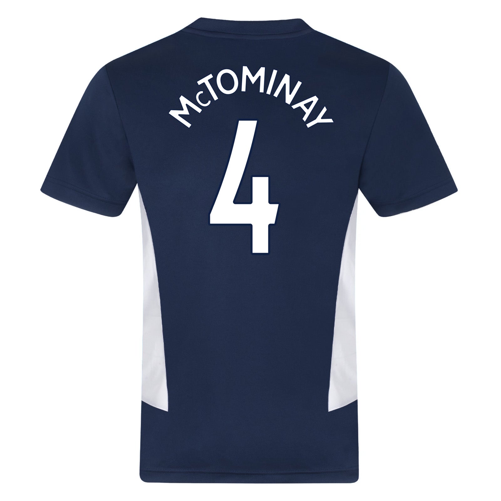 Scotland adults poly T-shirt in navy blue with national crest to chest.