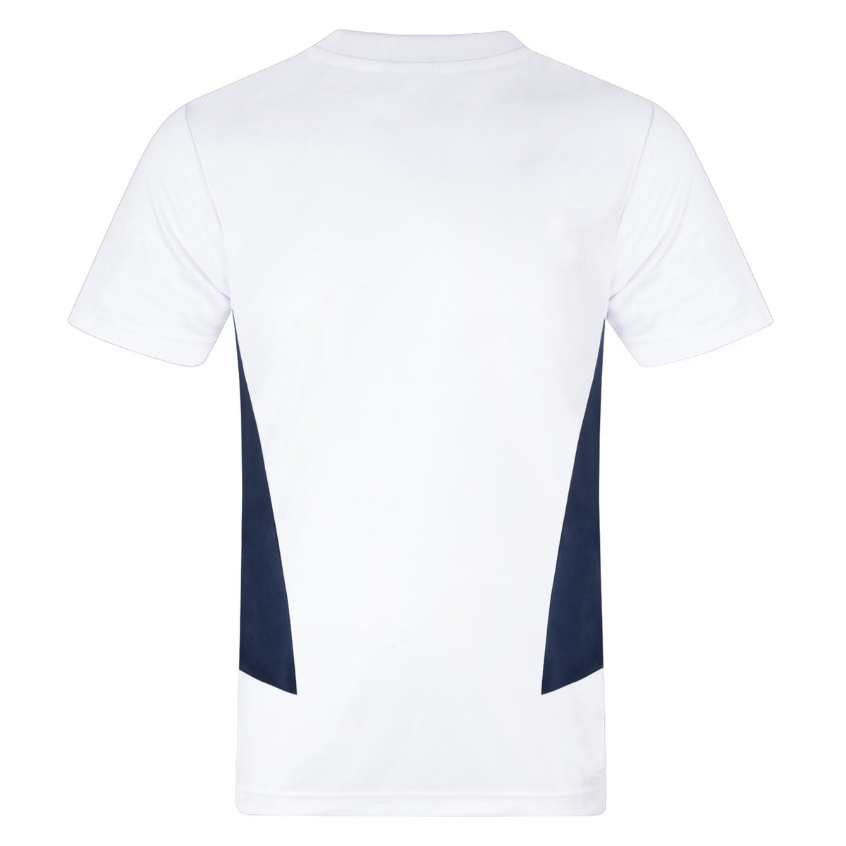 Scotland adults poly T-shirt in white with national team crest to chest.