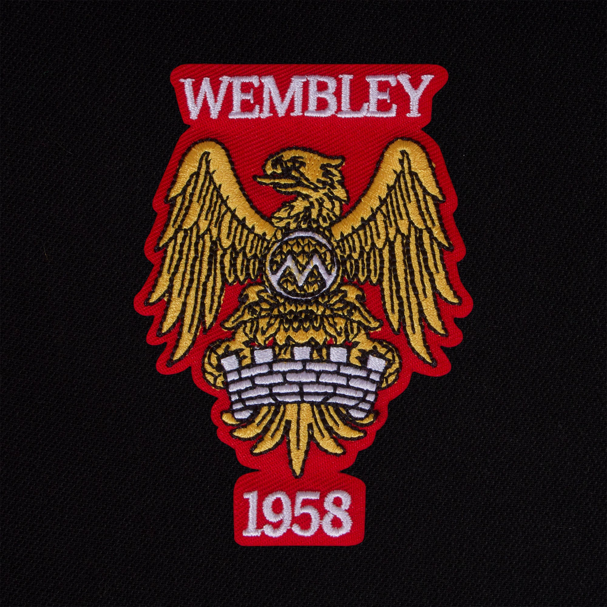 Man United retro polo shirt in black Wembley 58 colours