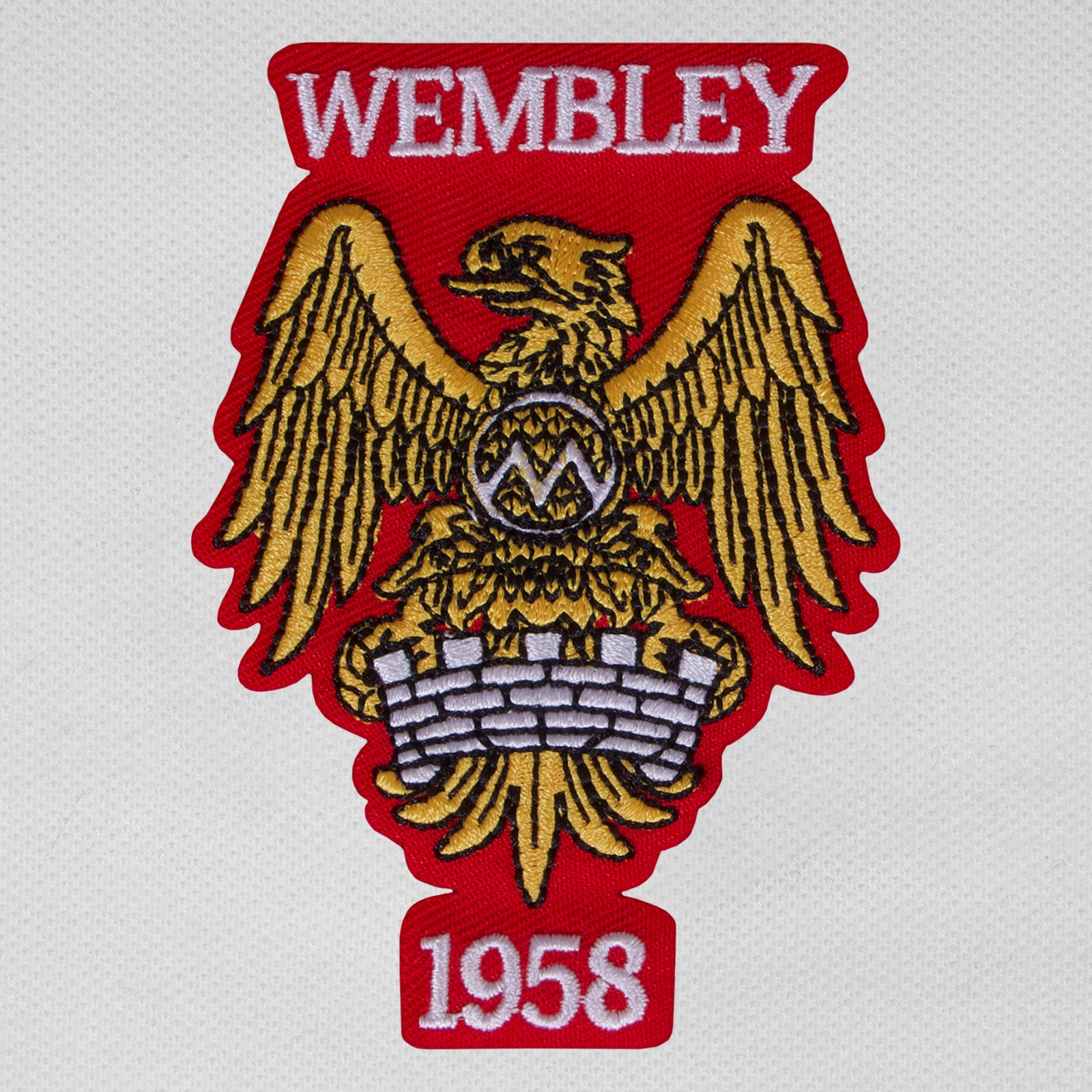 United polo shirt in white with Wembley 58 crest