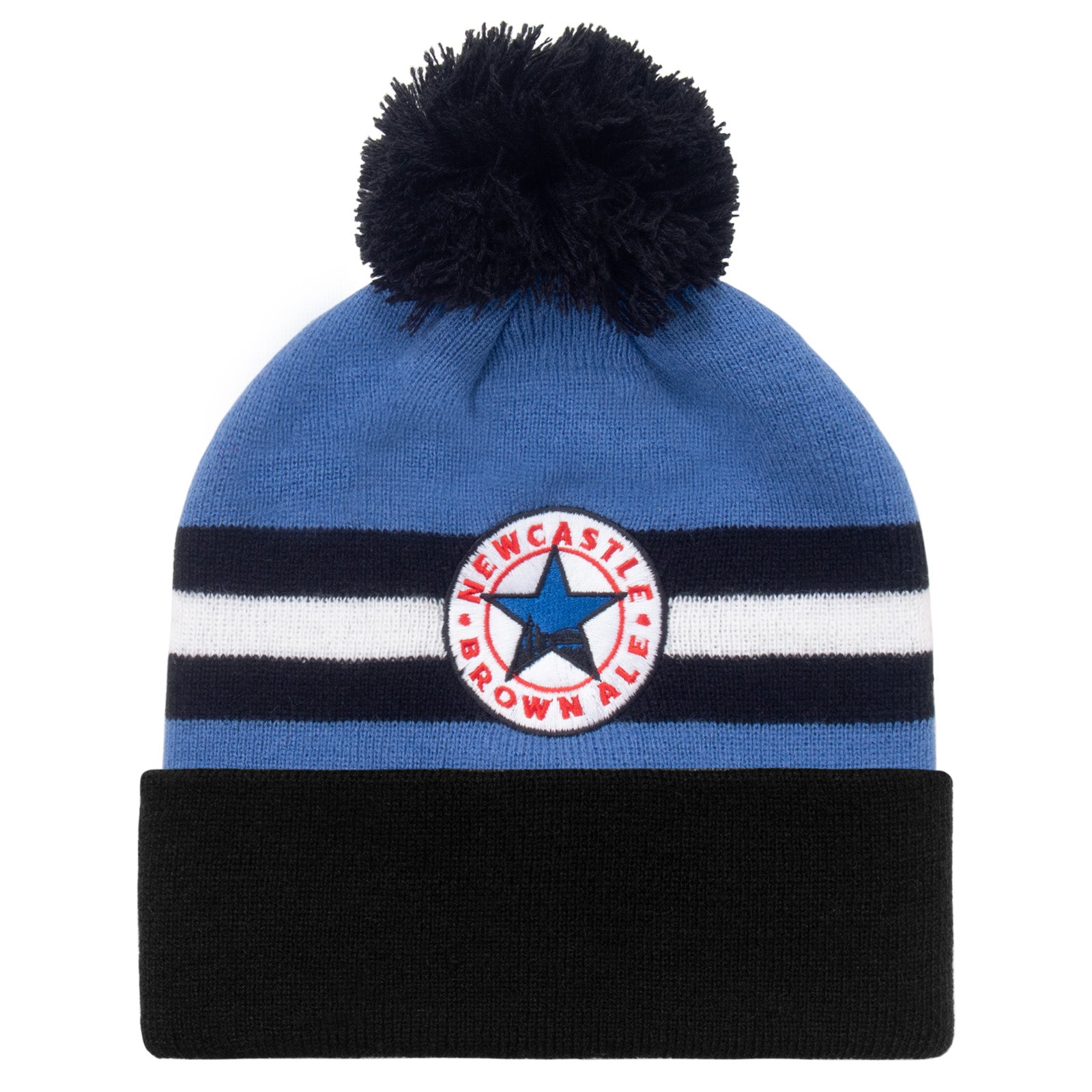 Newcastle United bobble hat in retro blue 1996 colours