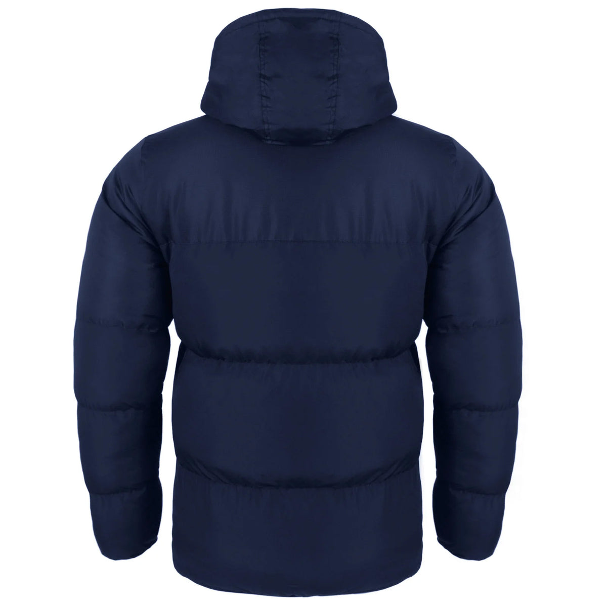 Scotland adults quilted jacket in navy blue with national team crest to chest.