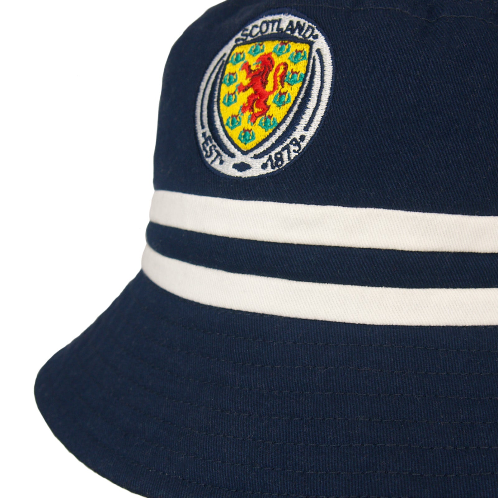 Scotland bucket hat in navy blue and white