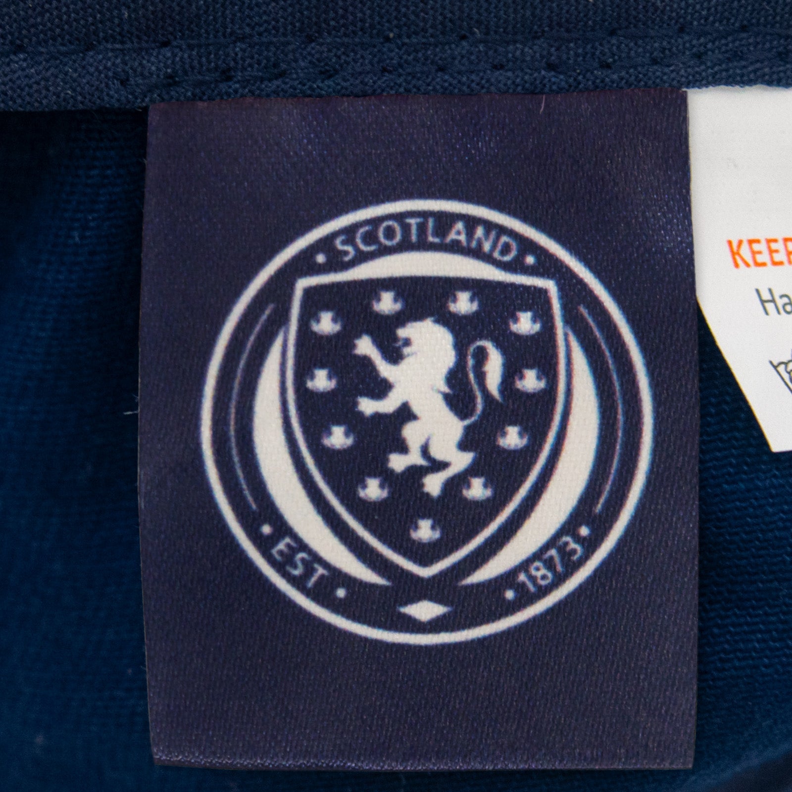 Scotland bucket hat in navy blue and white