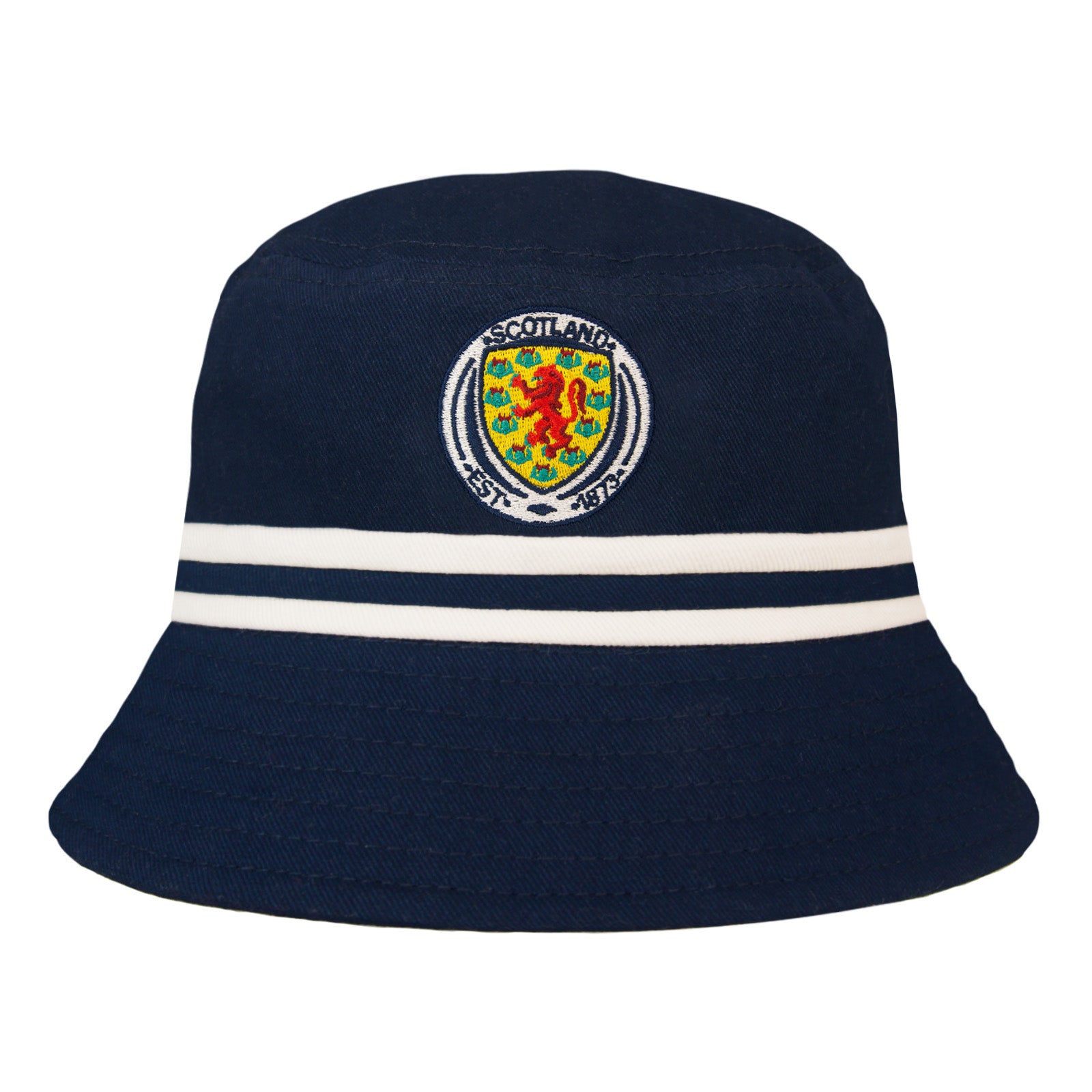 Scotland bucket hat in navy blue and white