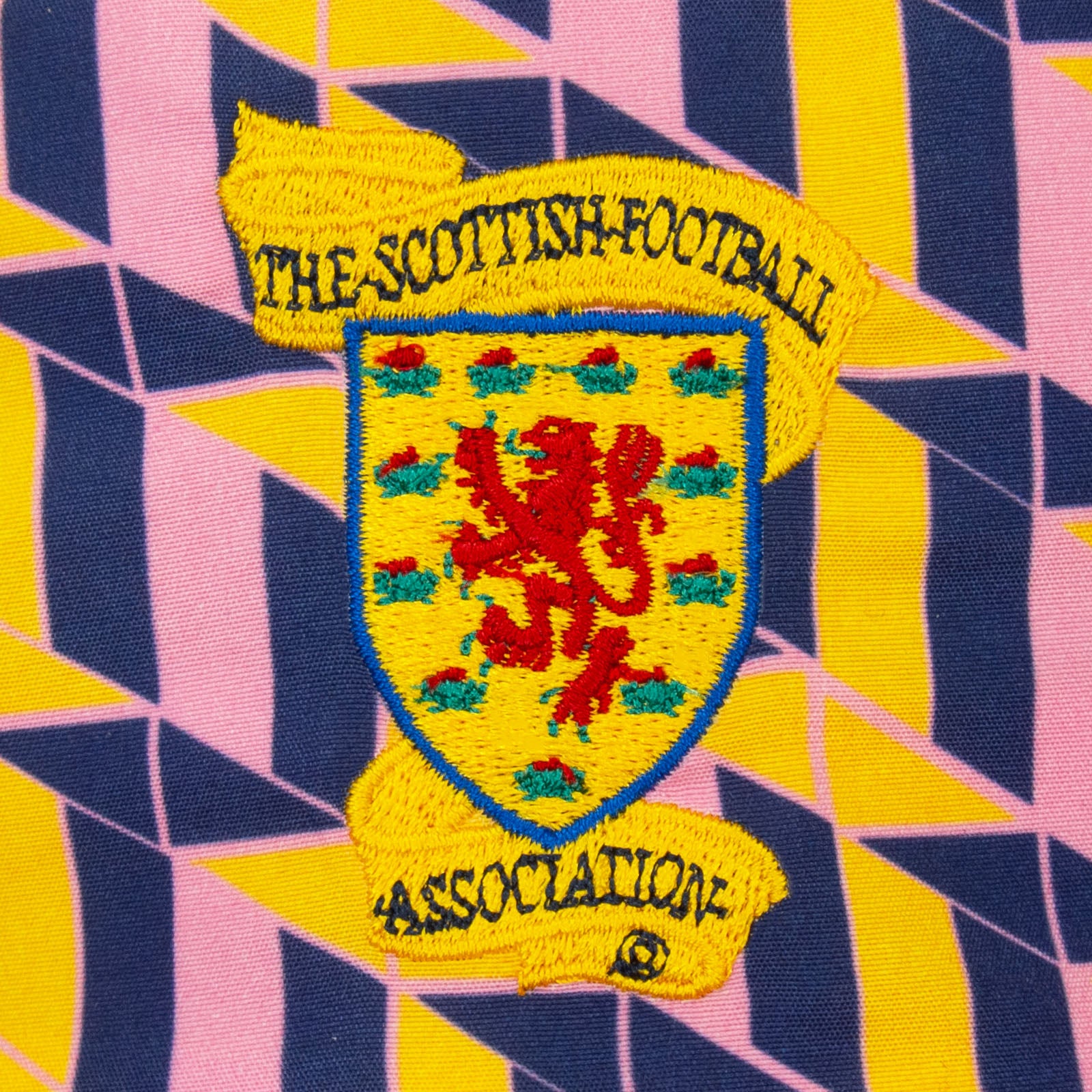 Scotland bucket hat in navy blue, red and white