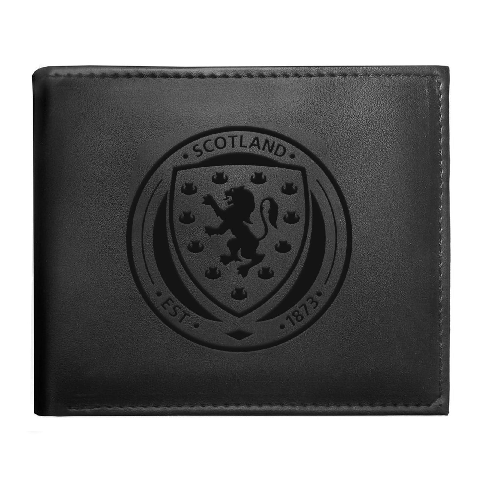 Scotland FA faux leather wallet in black with embossed national crest