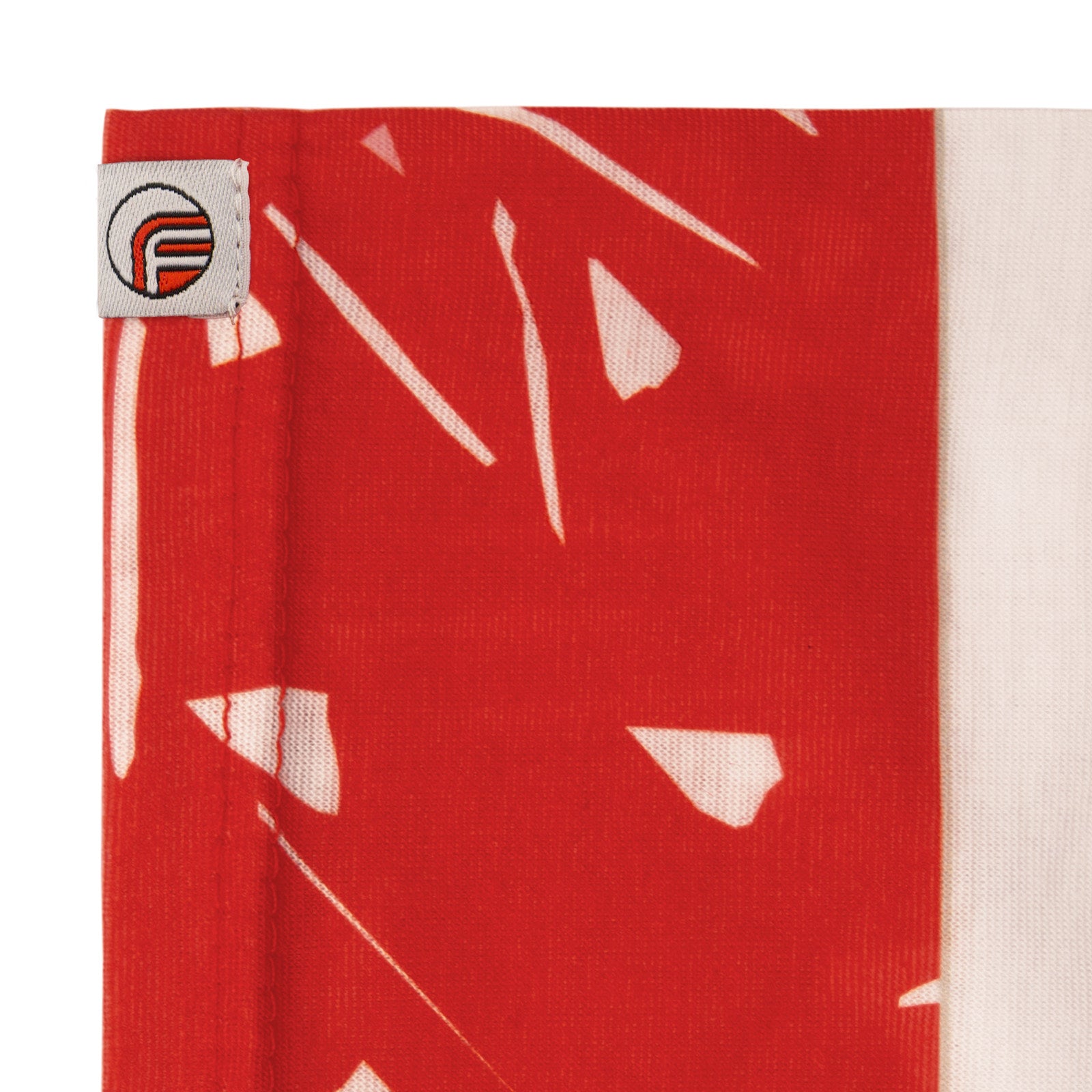 Liverpool snood in retro 1989 in red home kit colours.