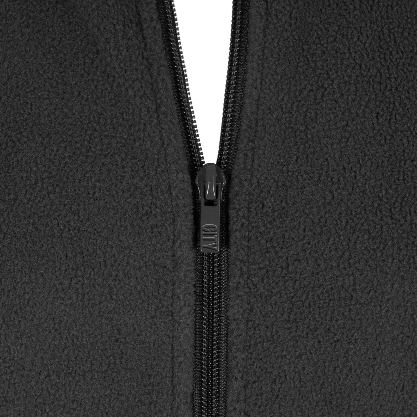 Manchester City adults microfleece jacket in grey with a woven club crest to chest.