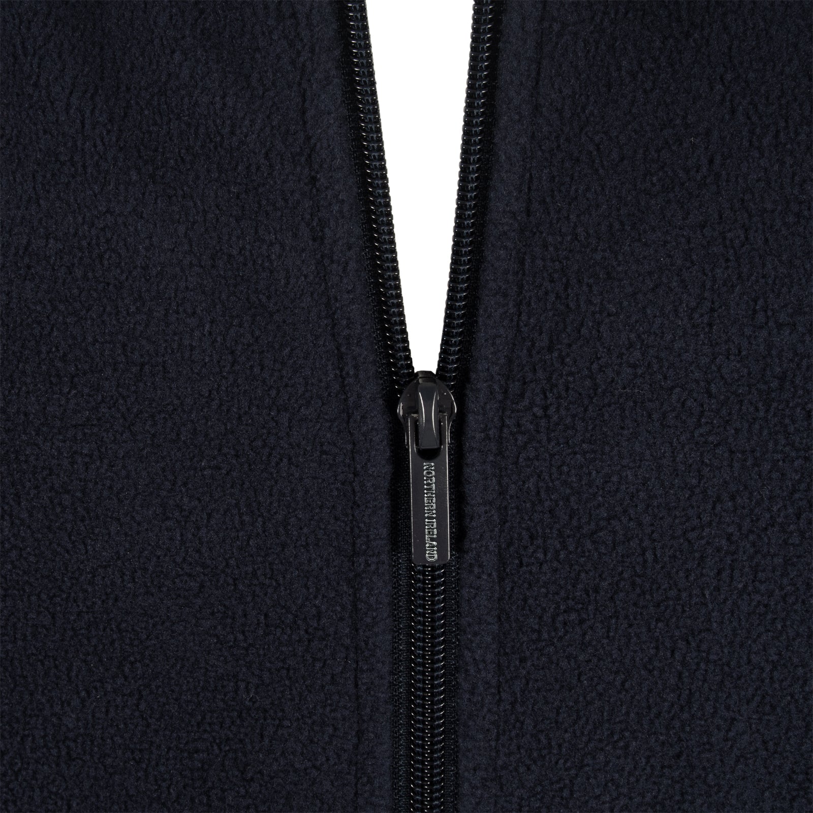 Northern Ireland adults microfleece jacket in navy with a woven club crest to chest.
