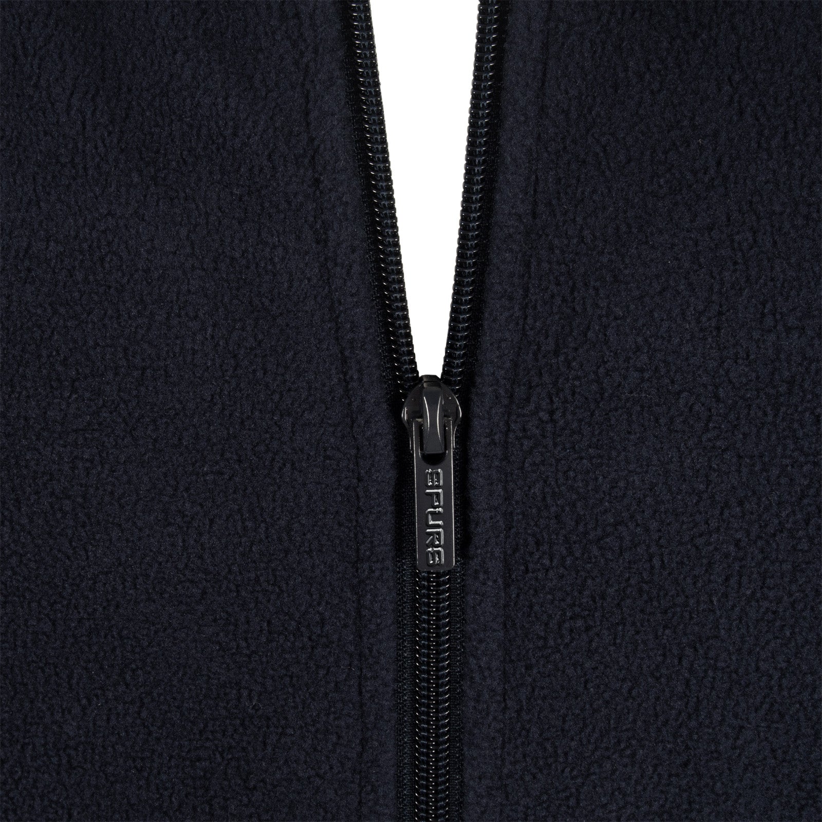 Tottenham Hotspur adults microfleece jacket in navy with a woven club crest to chest.