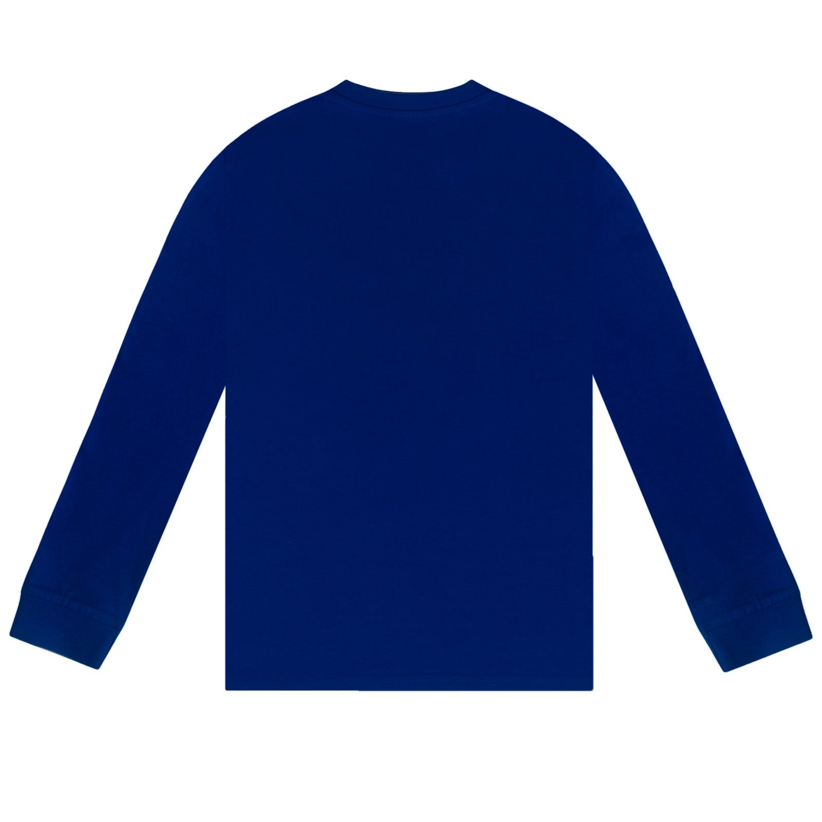 Real Madrid kids long pyjamas in reflex blue. Long sleeve top featuring the club crest. Long legged bottoms with the club crest and Real Madrid Text.