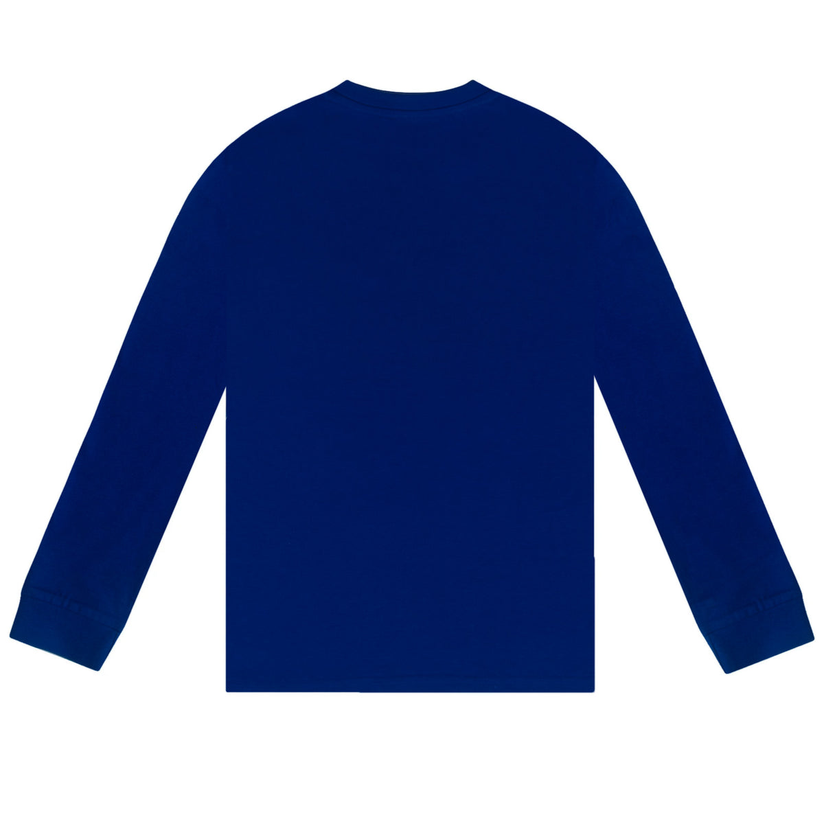 Real Madrid kids long pyjamas in reflex blue. Long sleeve top featuring the club crest. Long legged bottoms with the club crest and Real Madrid Text.