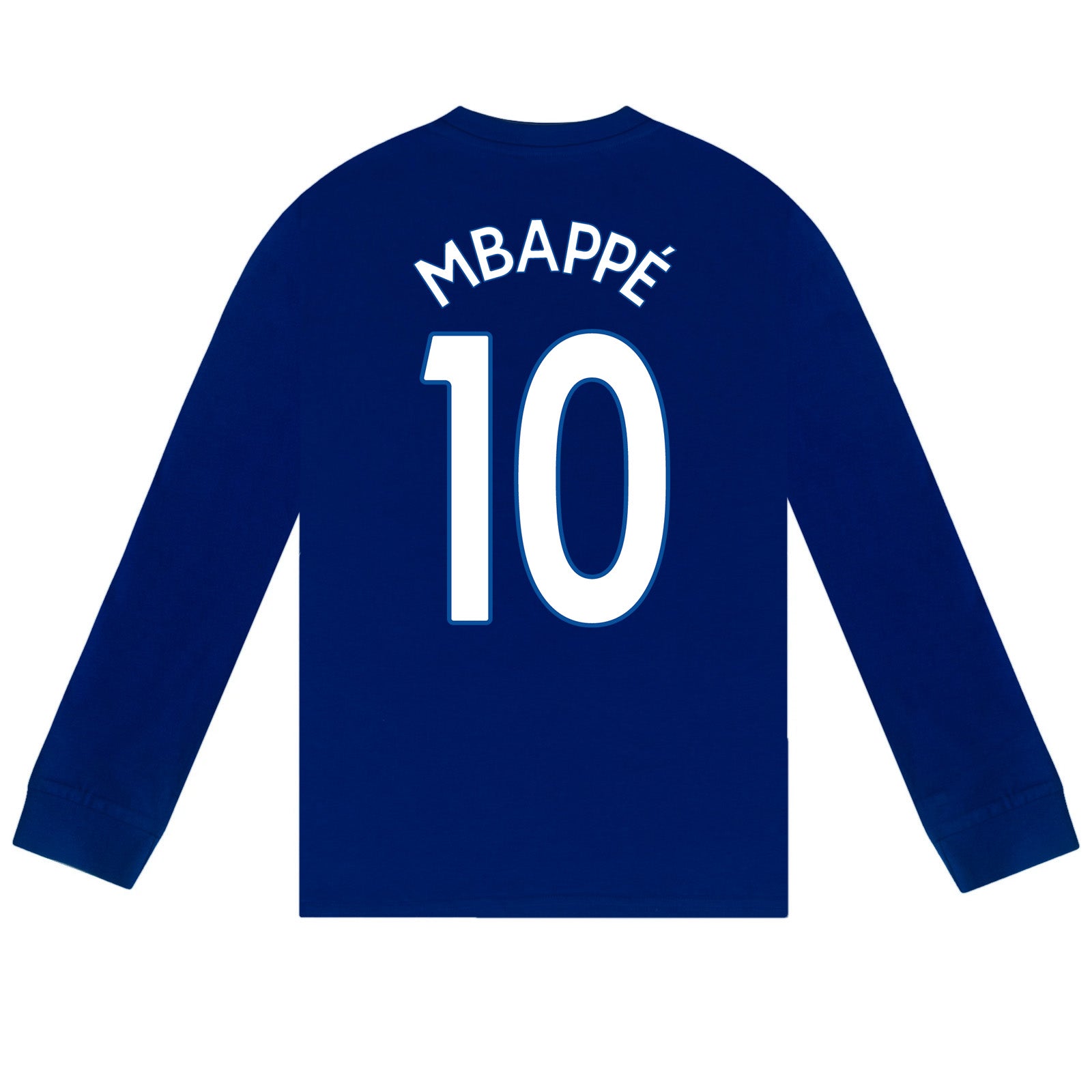 Real Madrid kids long pyjamas in reflex blue. Long sleeve top featuring the club crest. Long legged bottoms with the club crest and Real Madrid Text.