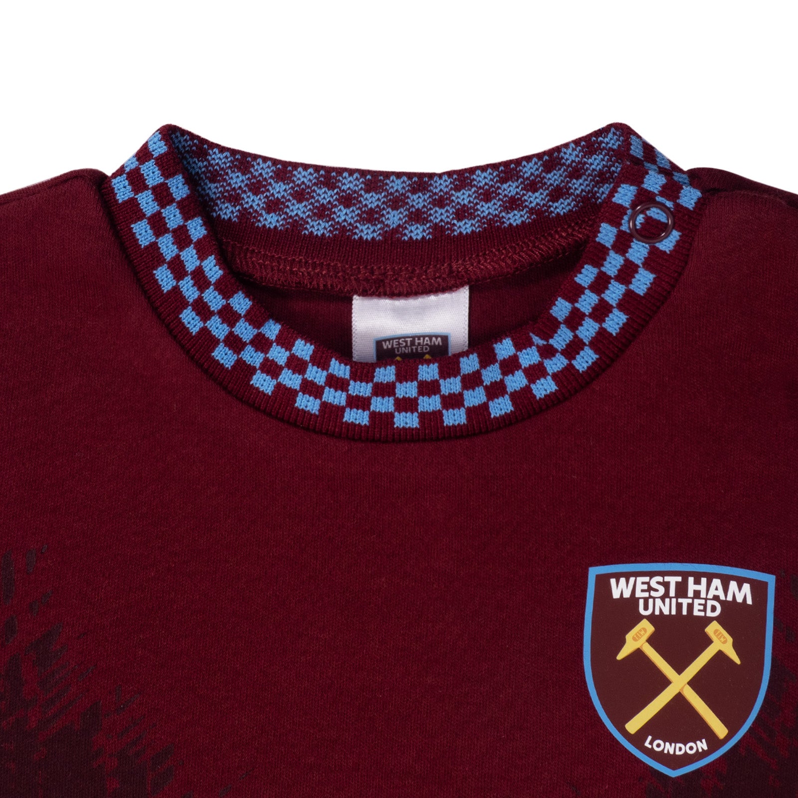 West Ham United FC baby sleepsuit in claret