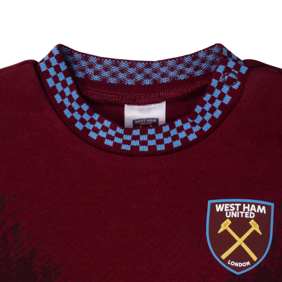 West Ham United FC baby sleepsuit in claret