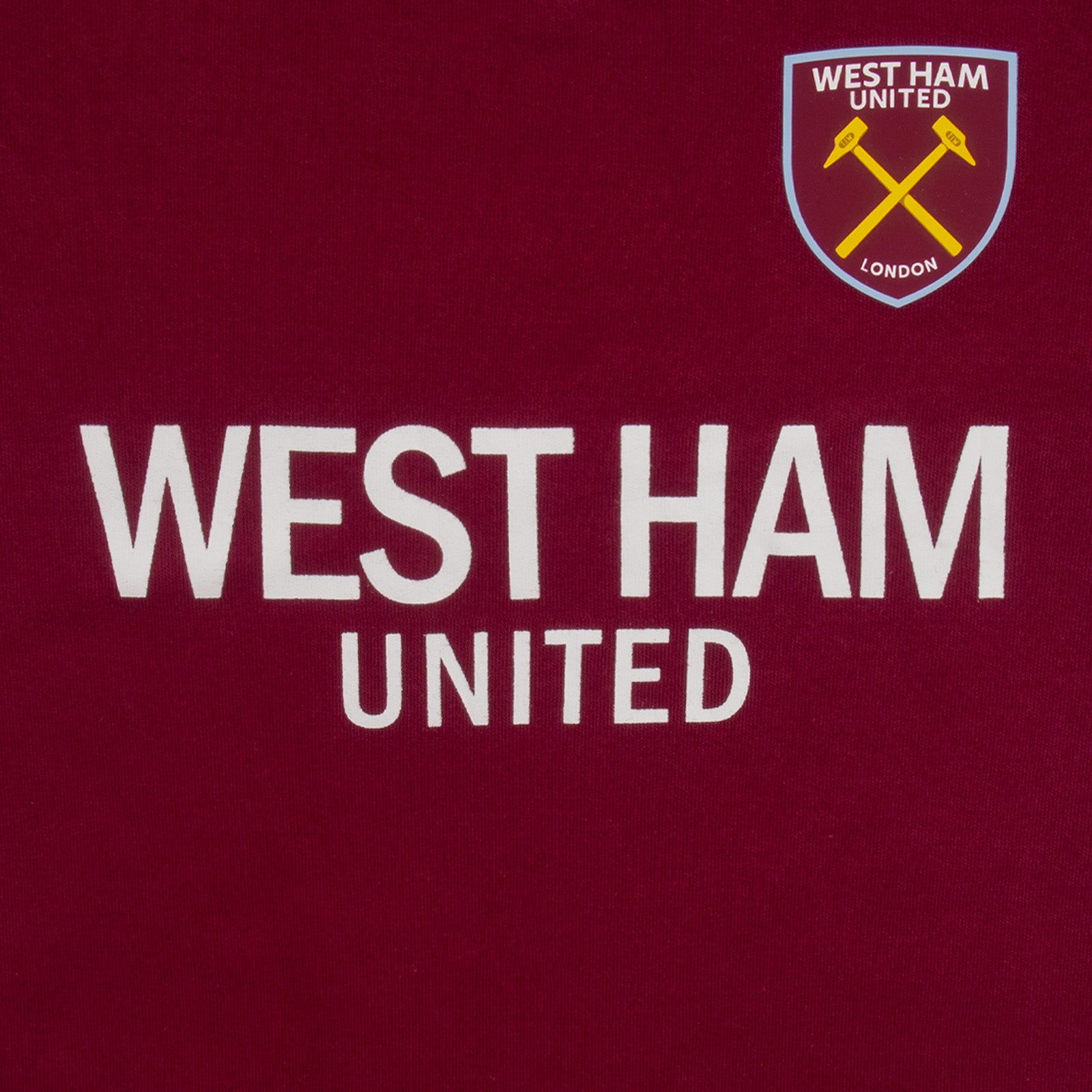 West Ham United FC baby sleepsuit in claret