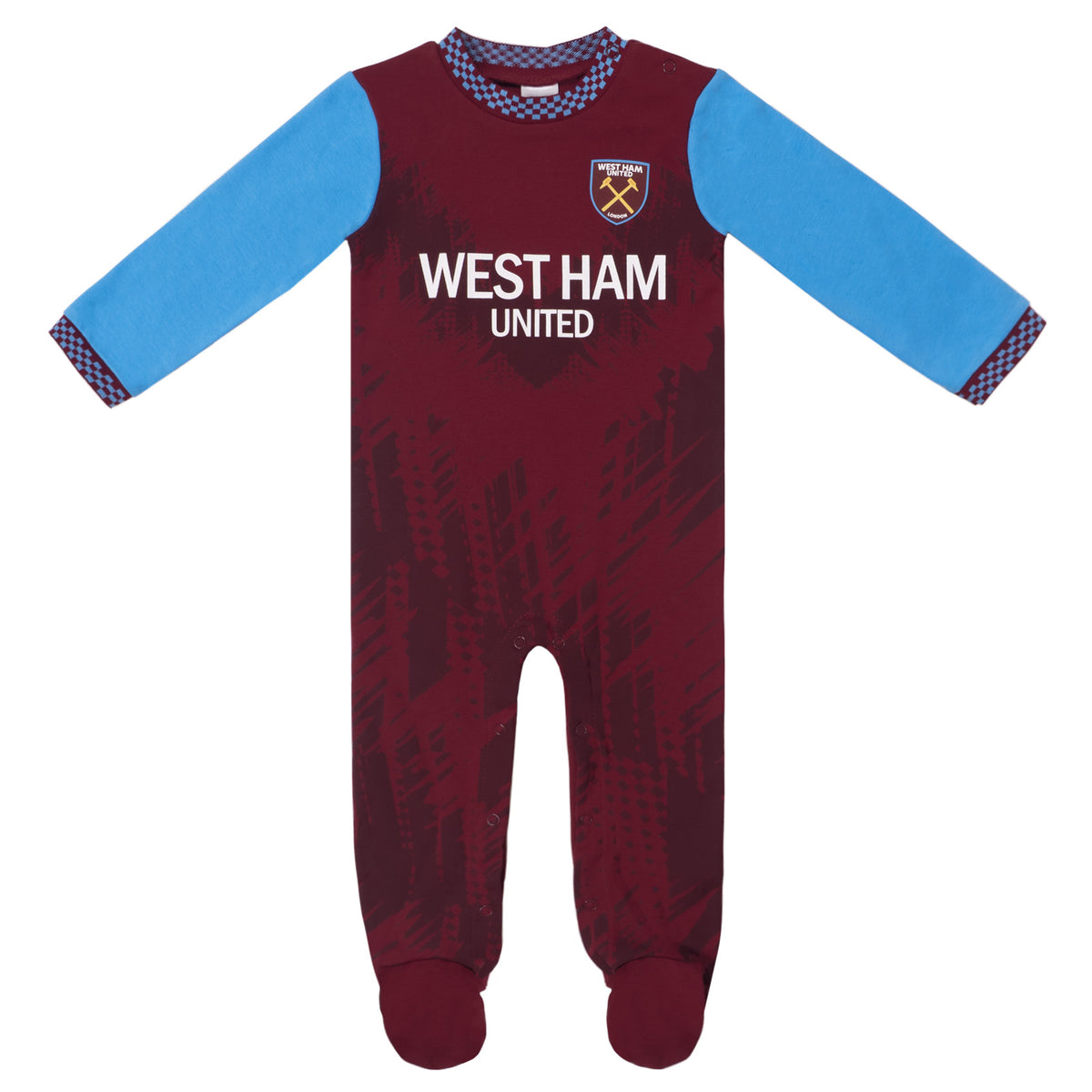 West Ham United FC baby sleepsuit in claret