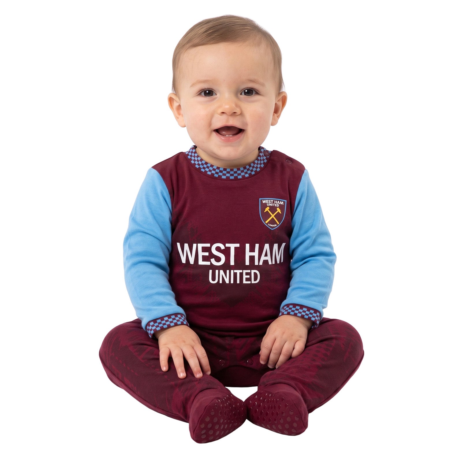 West Ham United FC baby sleepsuit in claret