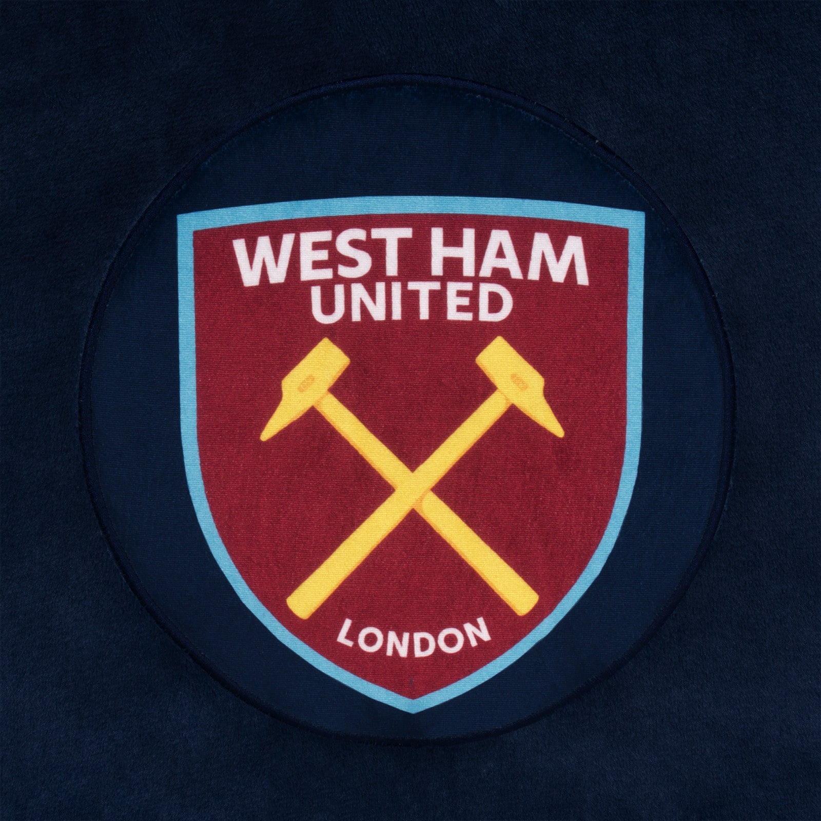 West Ham oversized hoodie blanket for adults in navy blue