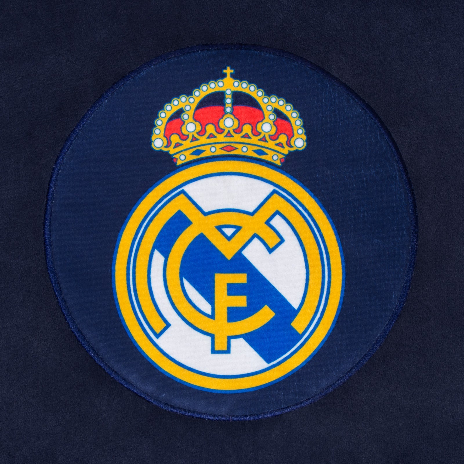 Real Madrid oversized hoodie blanket for kids in navy blue