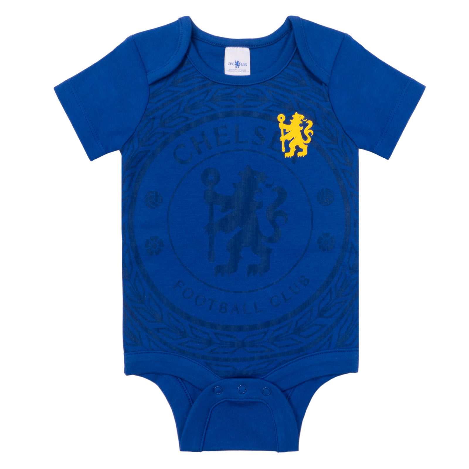 Chelsea FC baby 2pk bodysuit in blue & off-white