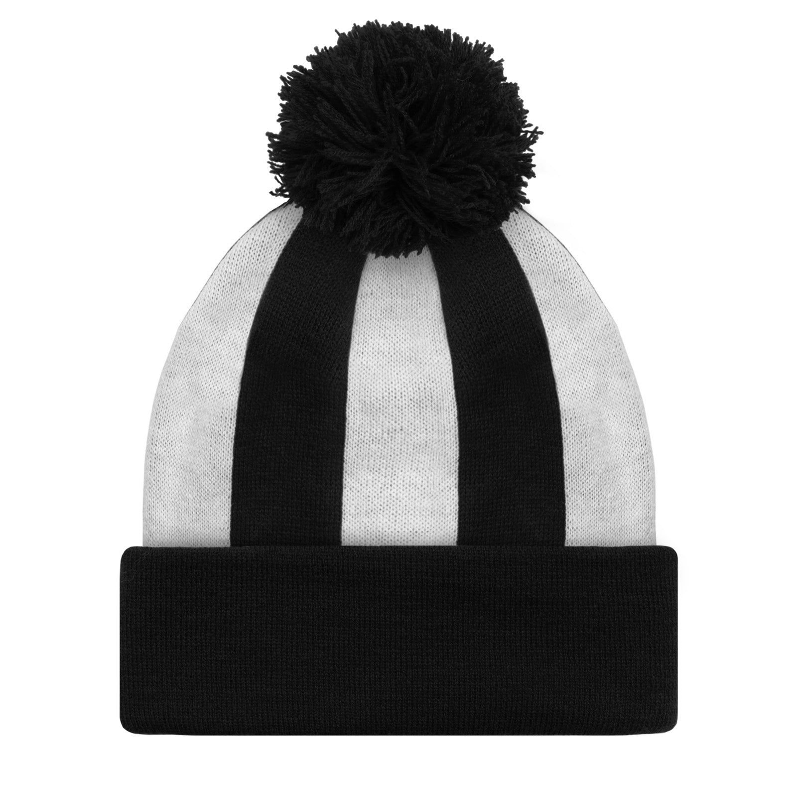 Newcastle United knitted bobble hat in black & white