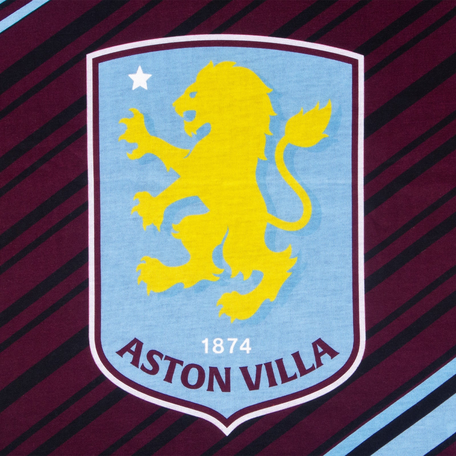 Aston Villa long pyjamas for kids in claret