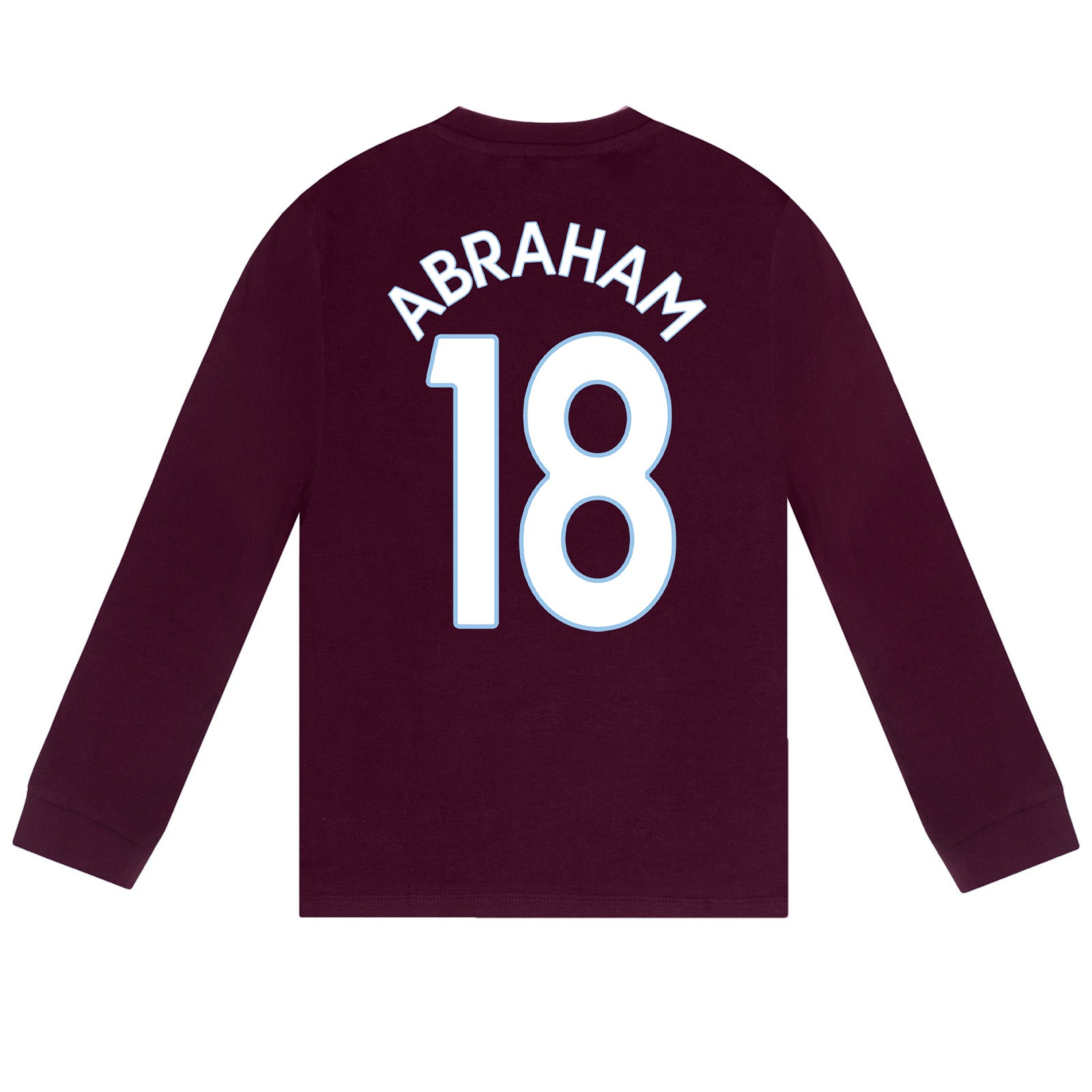 Aston Villa long pyjamas for kids in claret