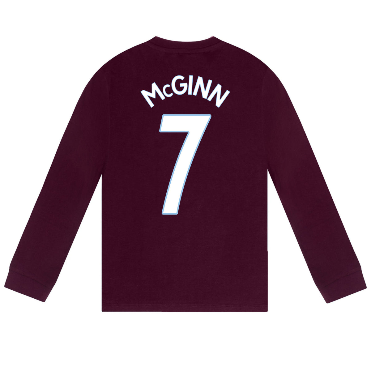 Aston Villa long pyjamas for kids in claret