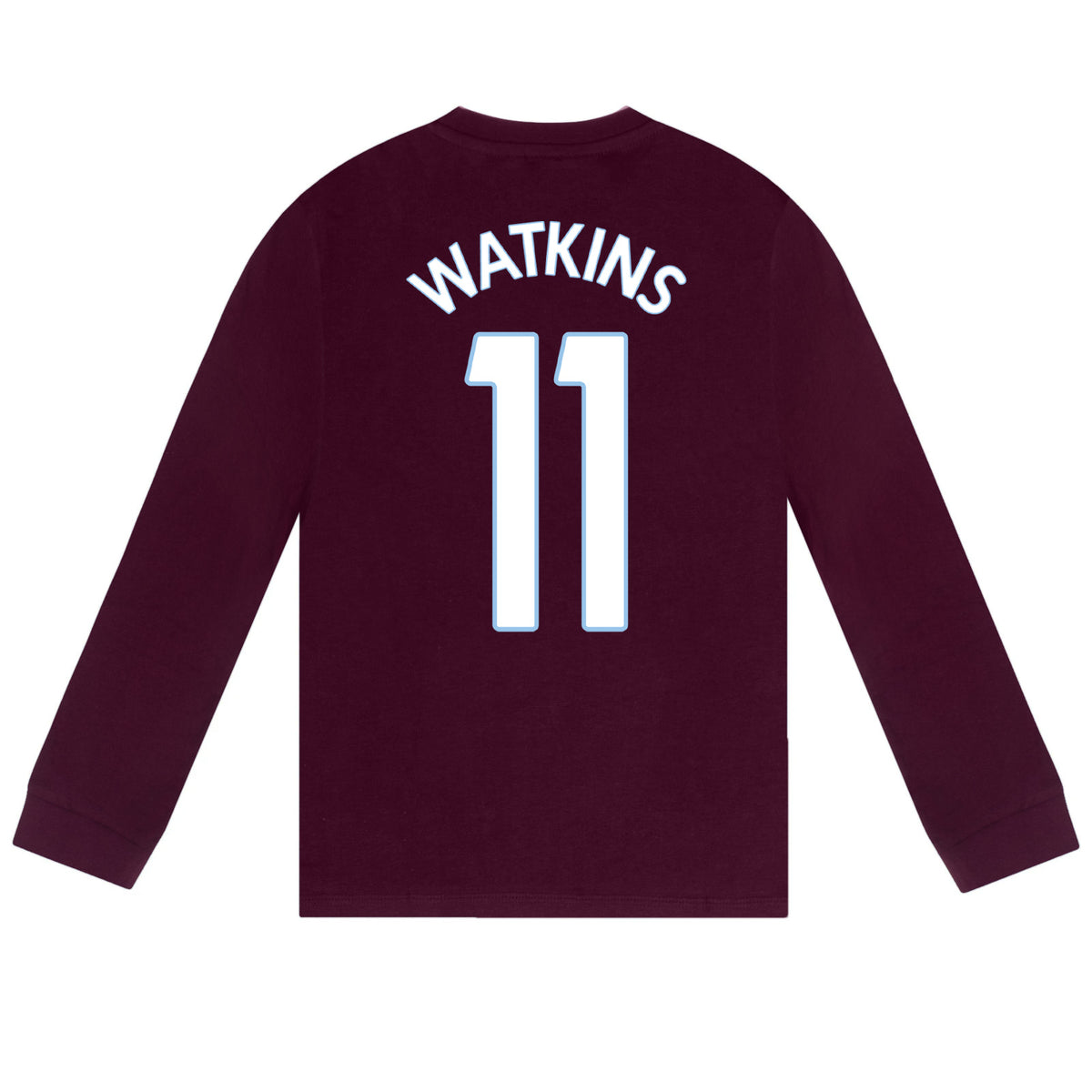 Aston Villa long pyjamas for kids in claret