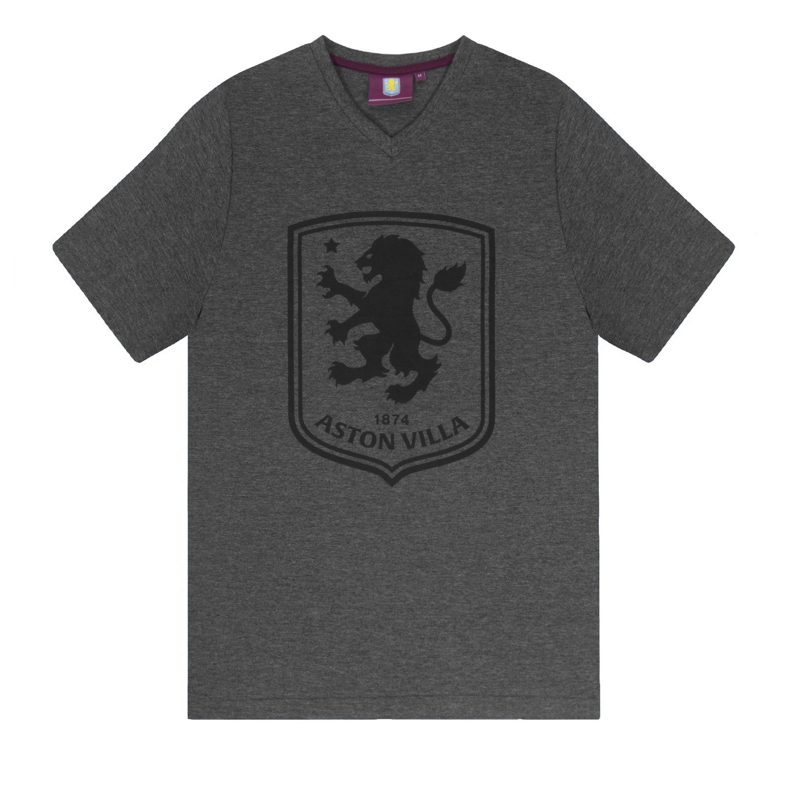 Aston Villa short pyjamas for adults in grey