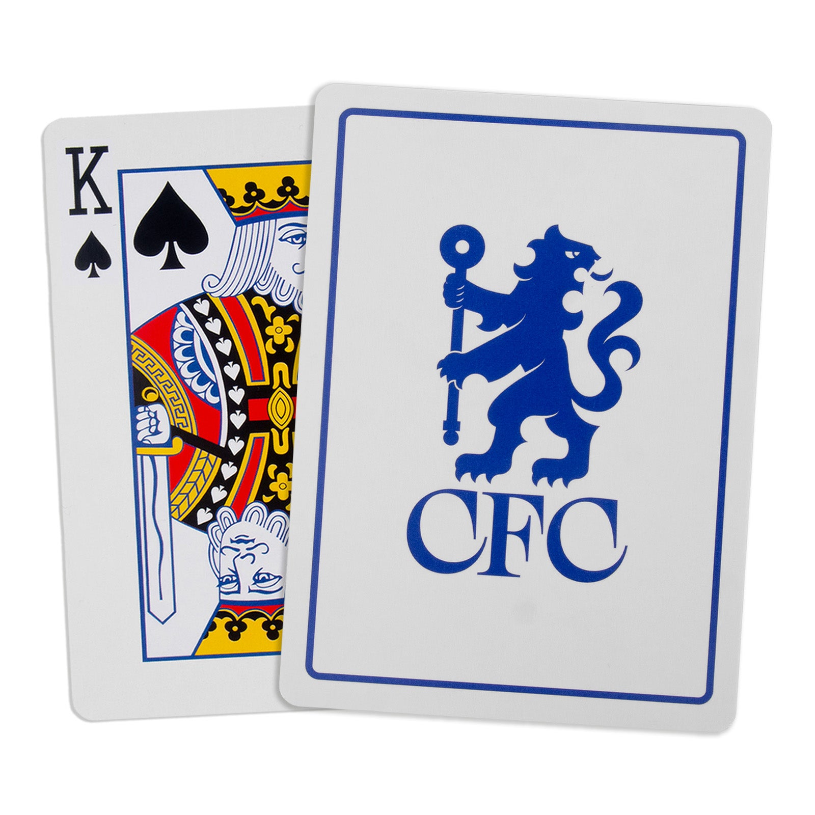 Chelsea Playing Cards in white with club crest on the back