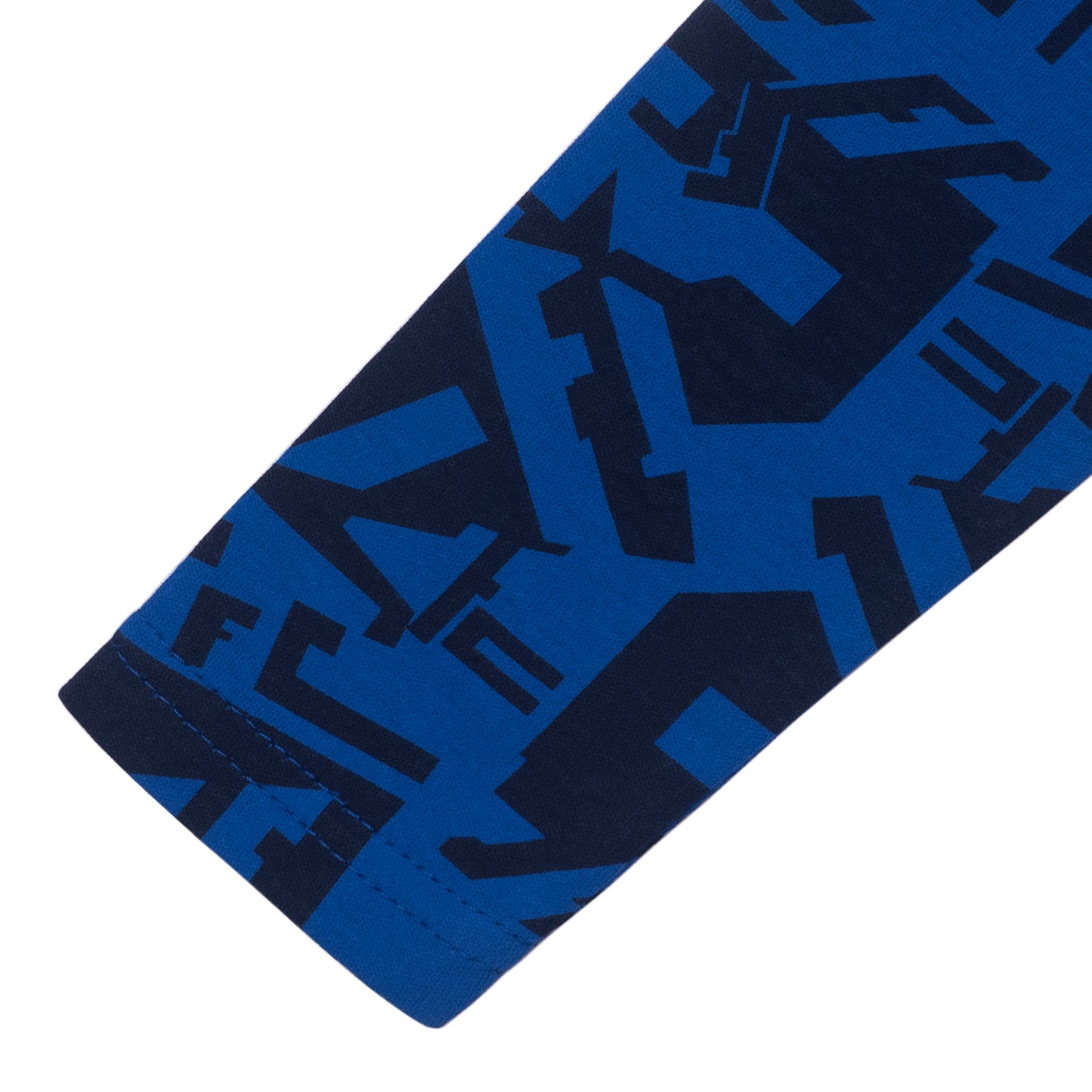 Chelsea FC baby sleepsuit in retro 1992 home kit colours
