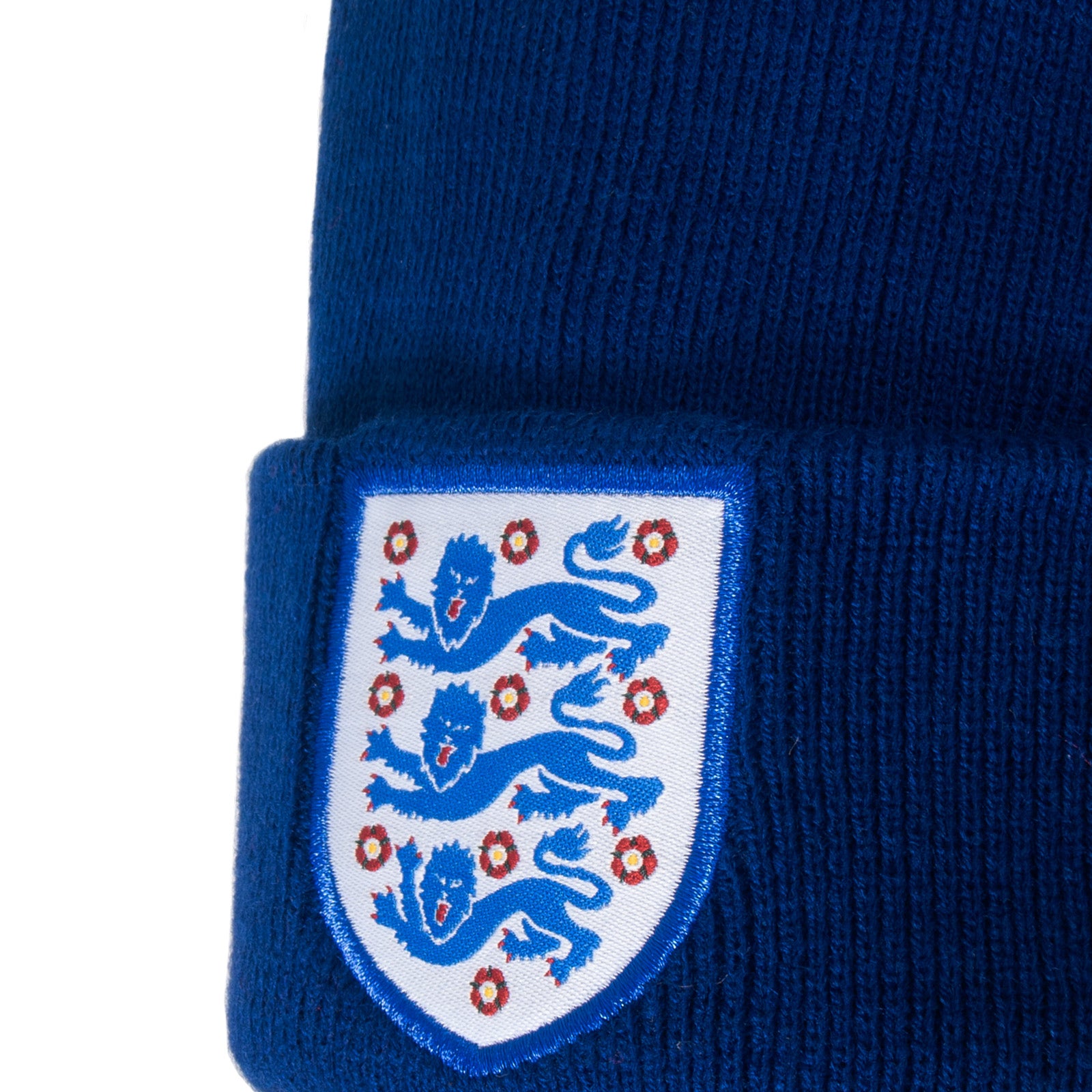 England knitted beanie bobble hat