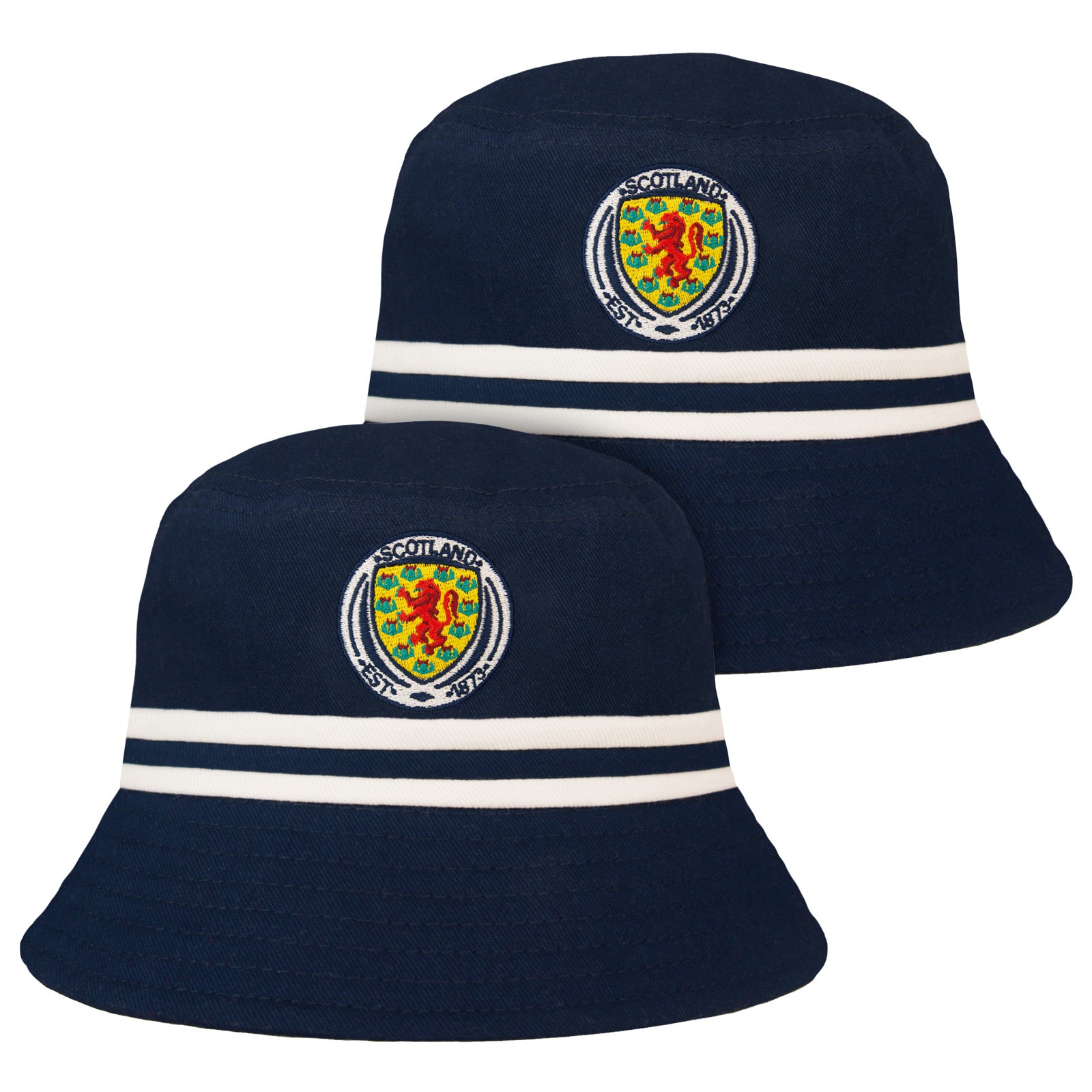 Scotland 2 pack cotton bucket hat in navy blue