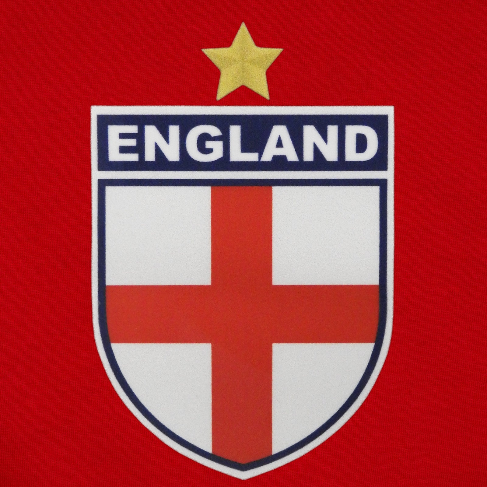 England adults retro ringer t-shirt in white with contrast red trims and logo to chest