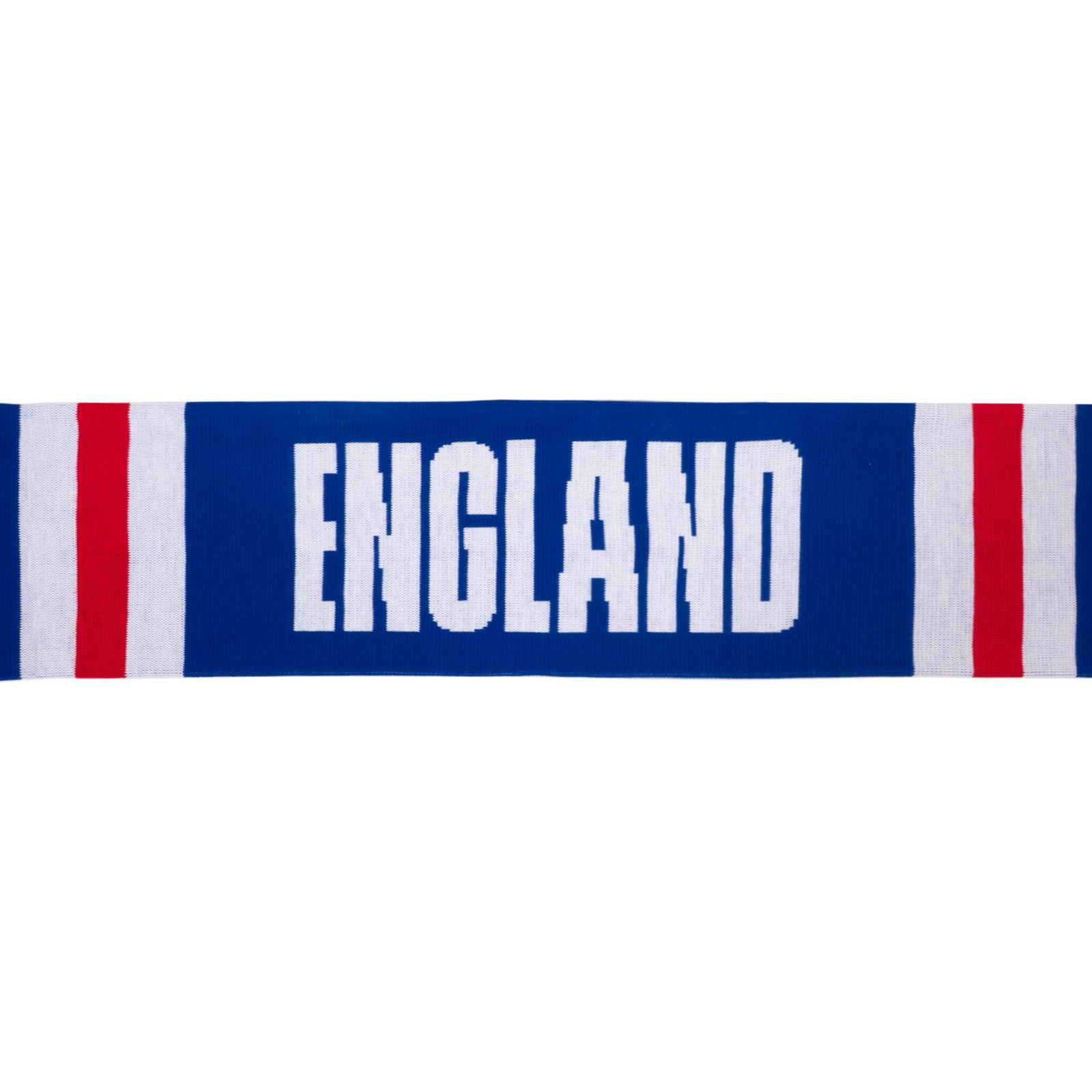 England knitted jacquard scarf blue